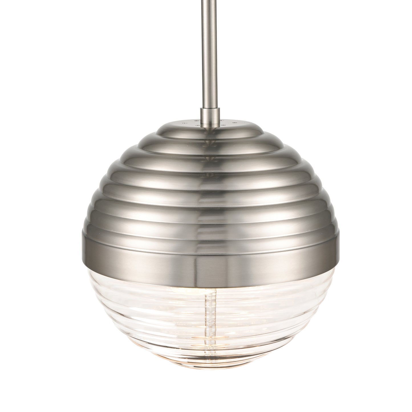 Bea Pendant Light | Satin Nickel/Clear