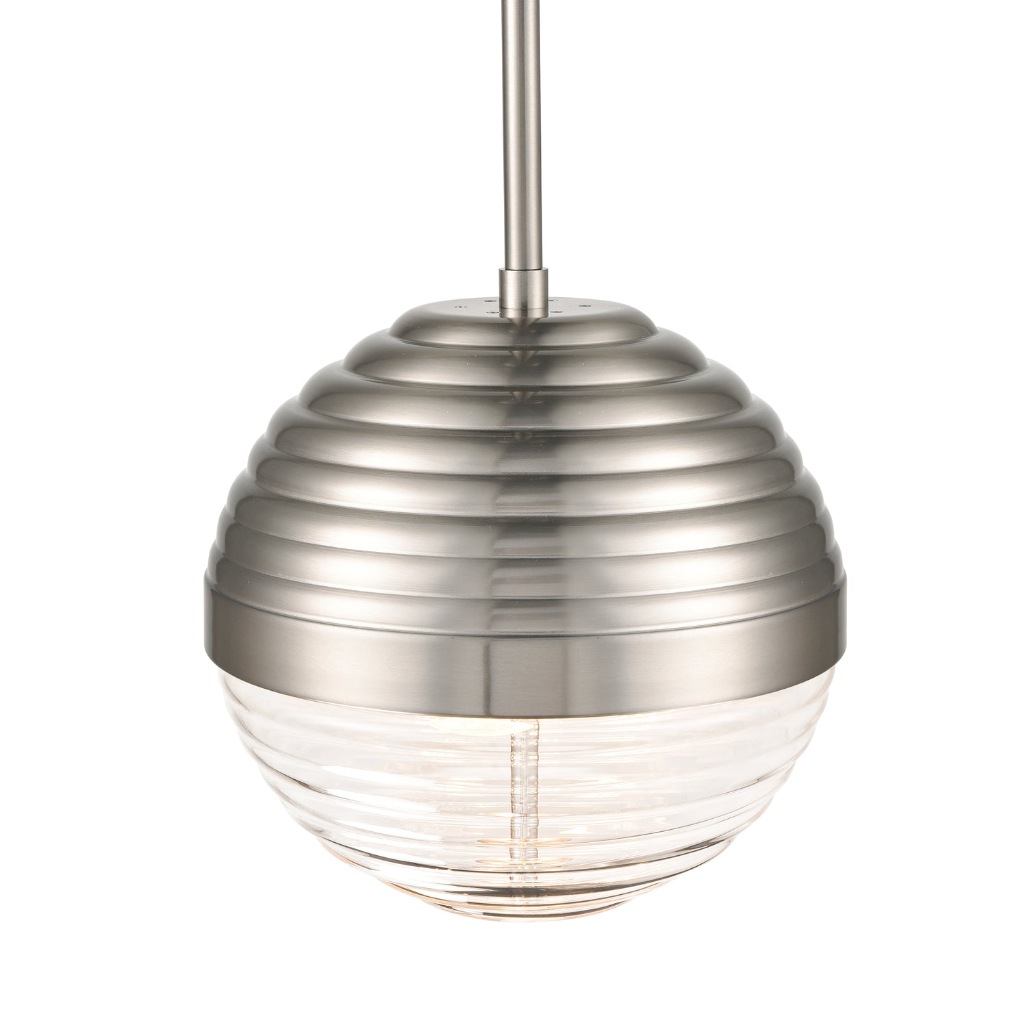 Bea Pendant Light | Satin Nickel/Clear 