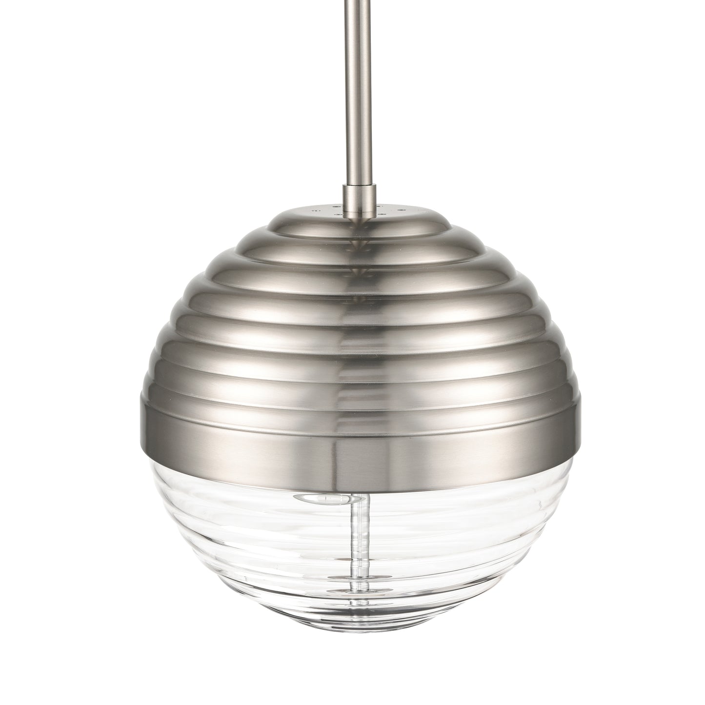 Bea Pendant Light | Satin Nickel/Clear