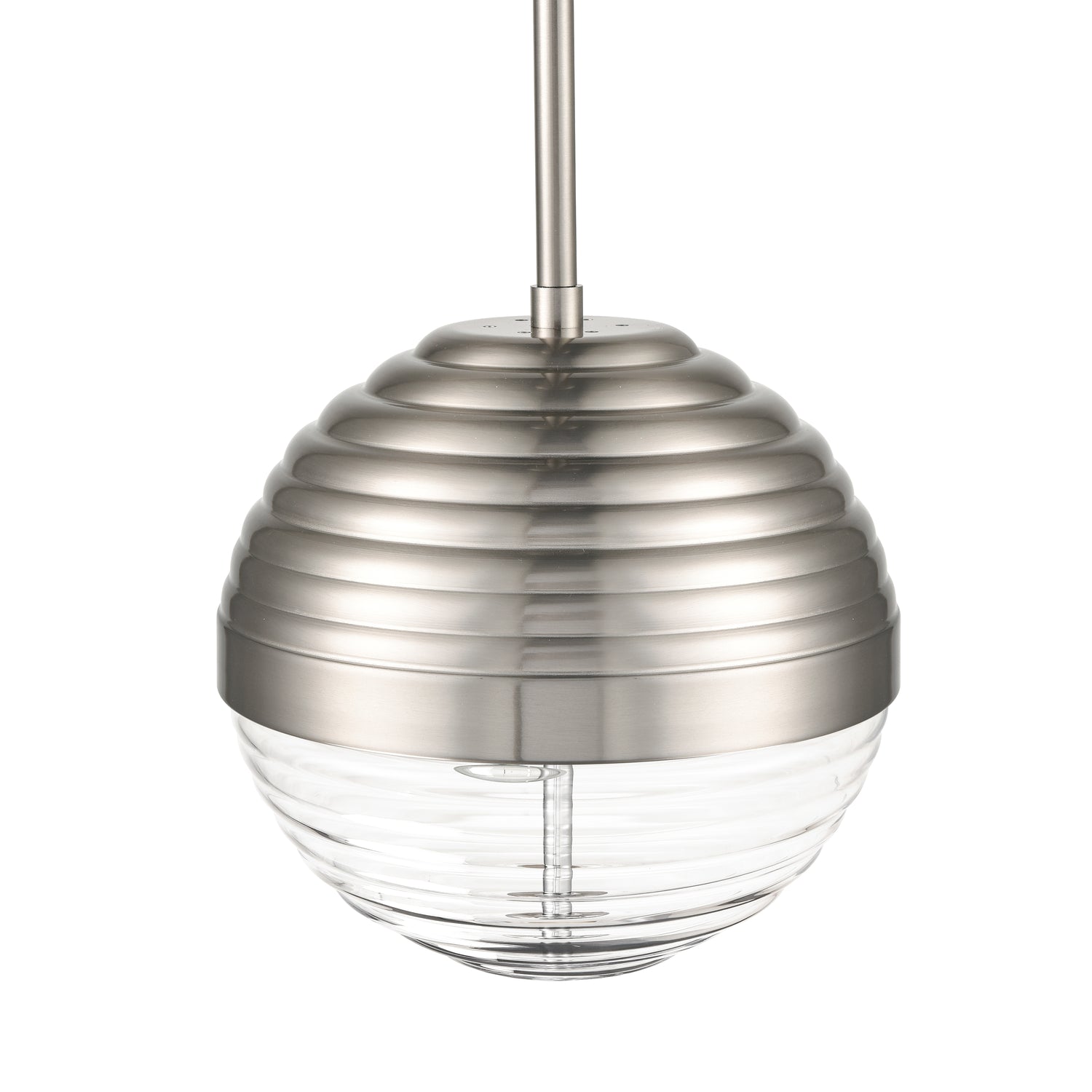 Bea Pendant Light | Satin Nickel/Clear 