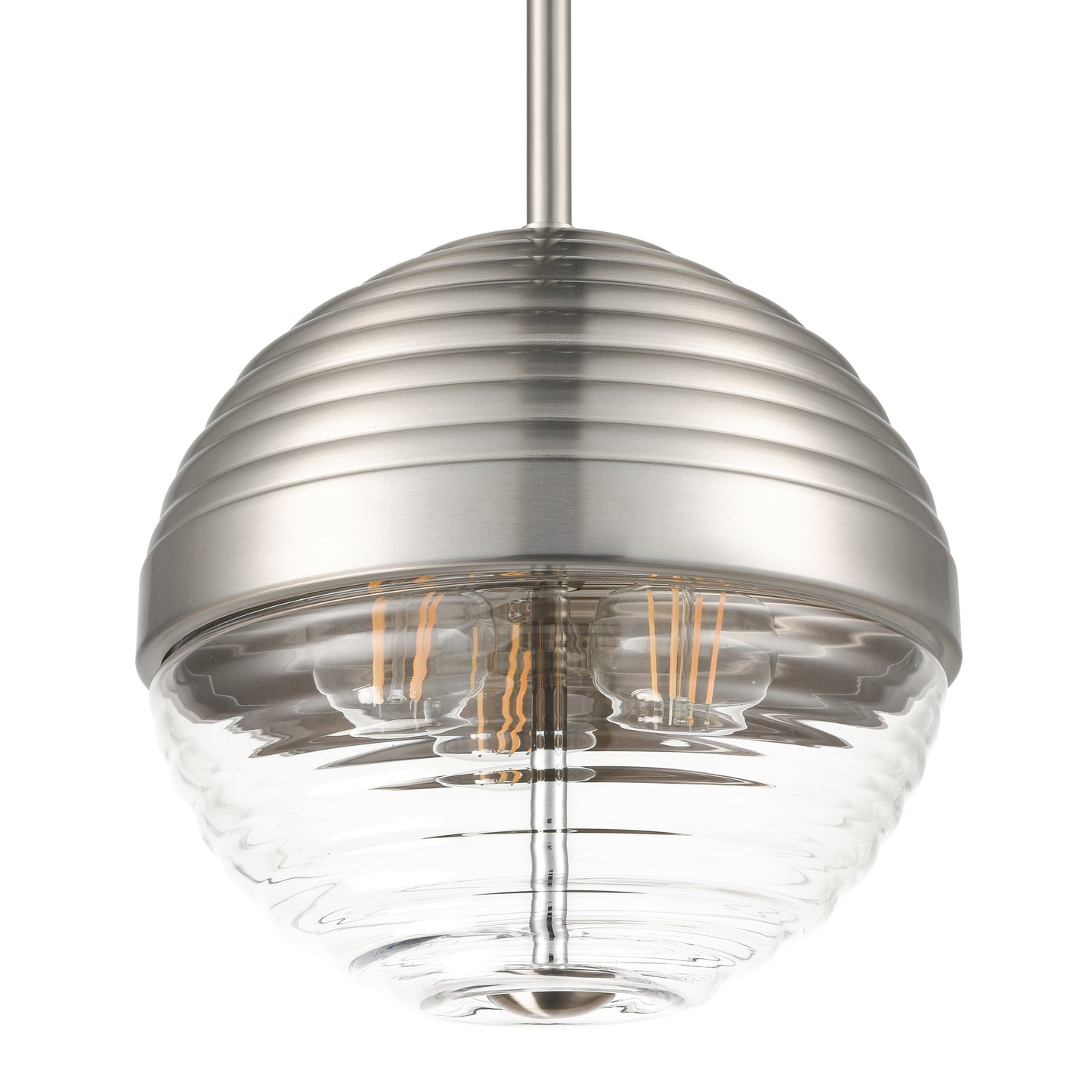 Bea Pendant Light | Satin Nickel/Clear
