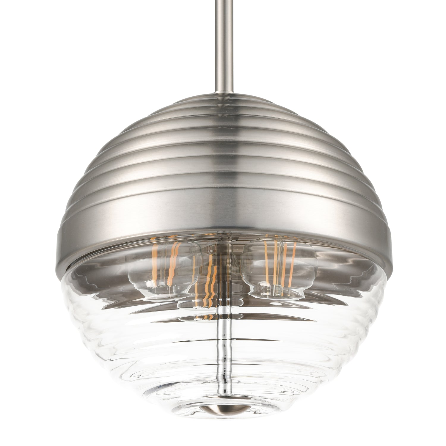 Bea Pendant Light | Satin Nickel/Clear 