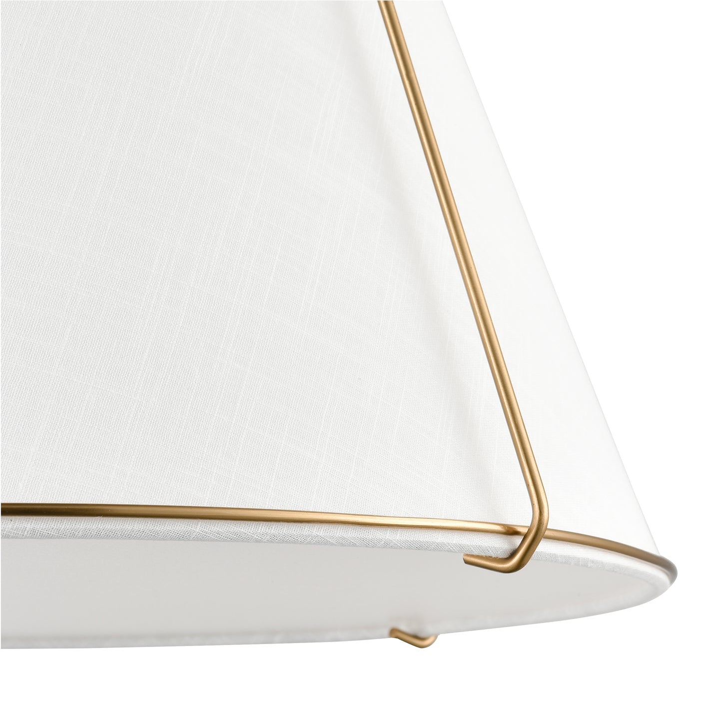 Lise 15" Chandelier | Antique Brass/White
