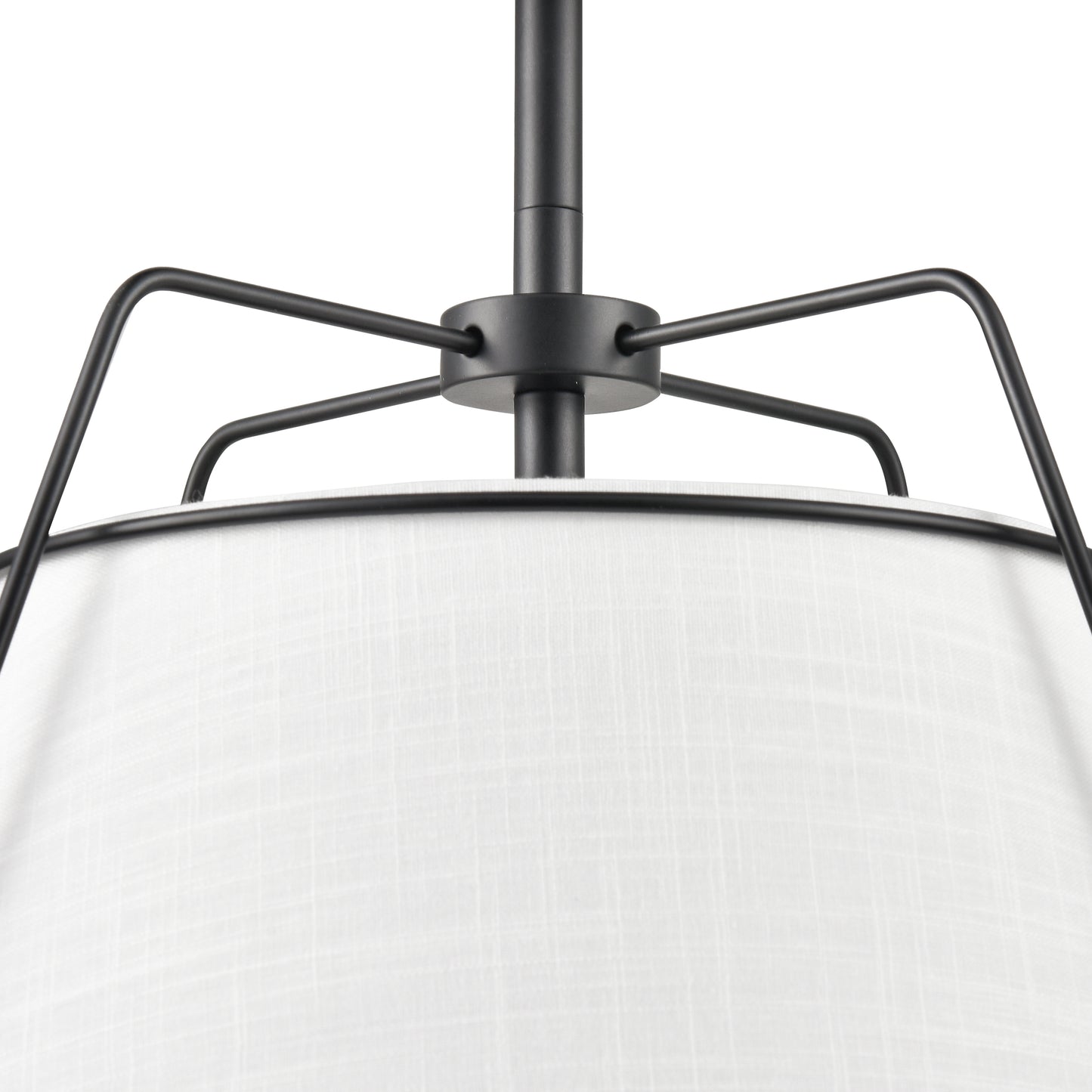 Lise 15" Chandelier | Black/White