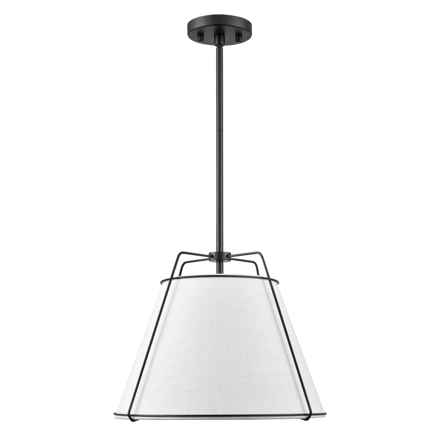 Lise 15" Chandelier | Black/White