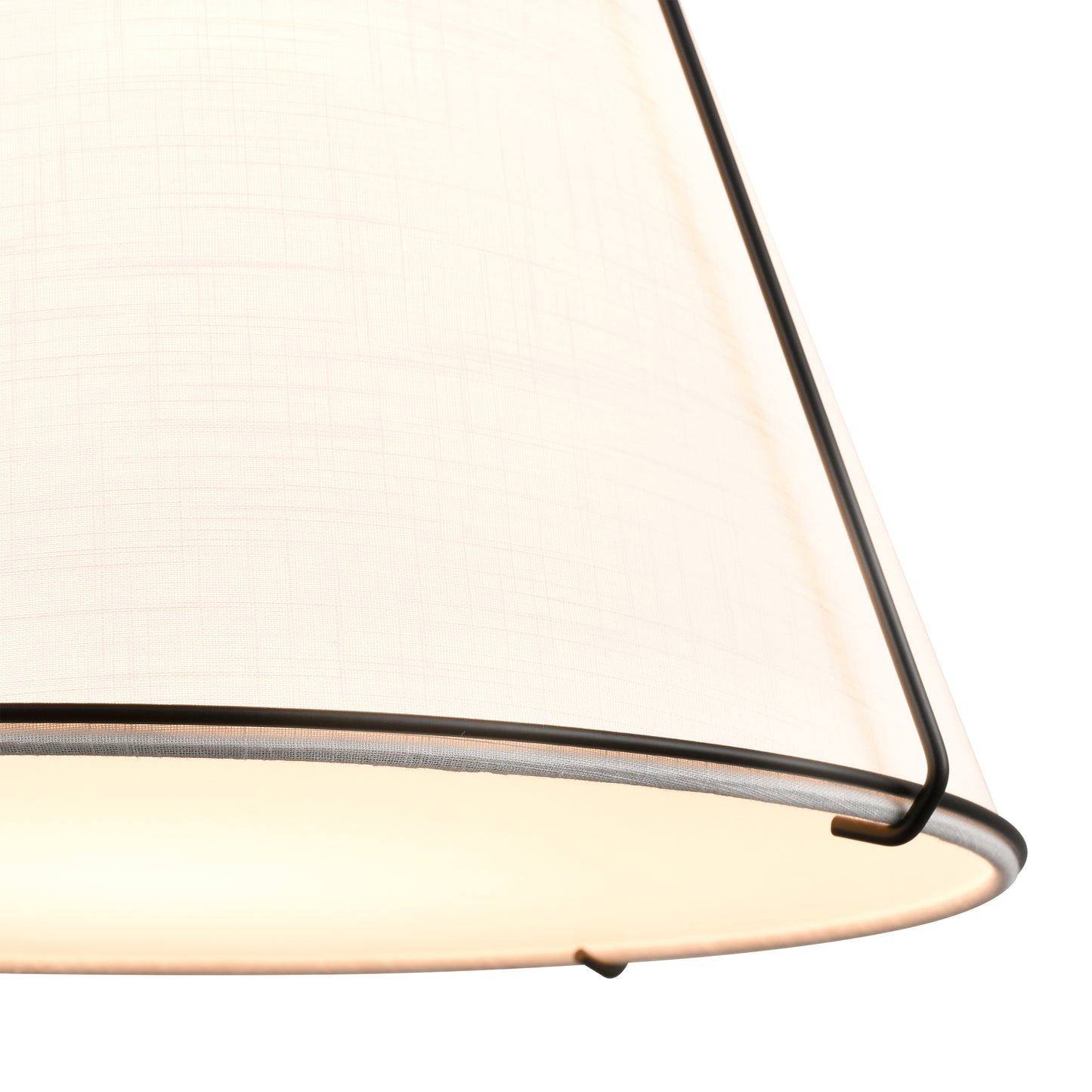 Lise 15" Chandelier | Black/White