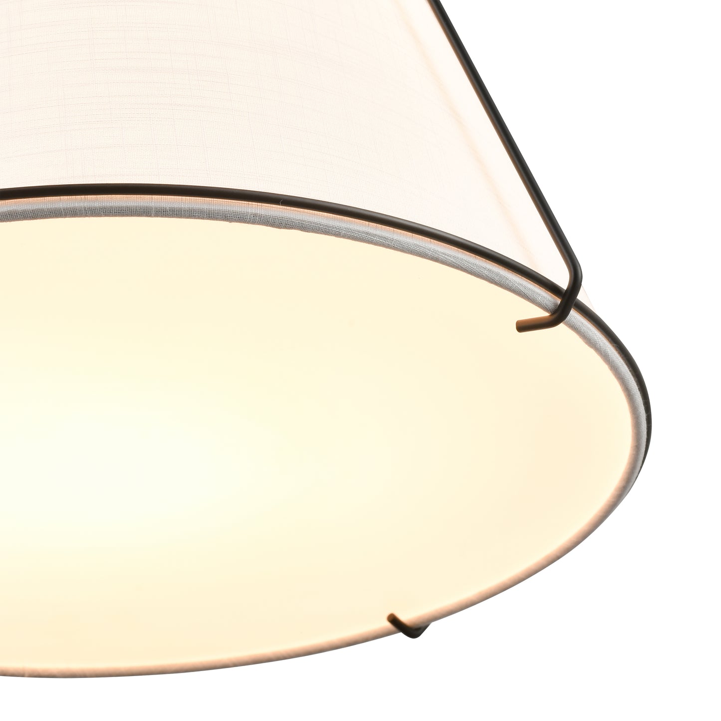 Lise 15" Chandelier | Black/White