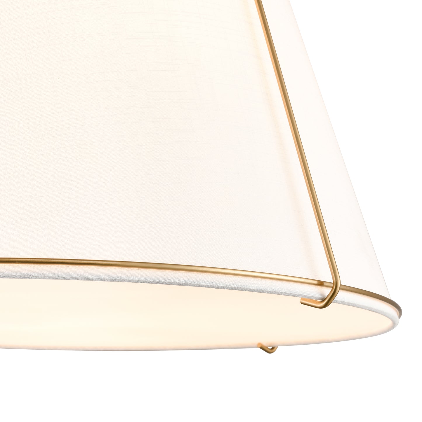 Lise 22" Chandelier | Antique Brass/White