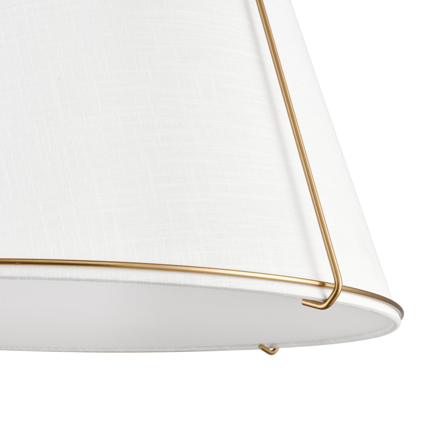 Lise 22" Chandelier | Antique Brass/White