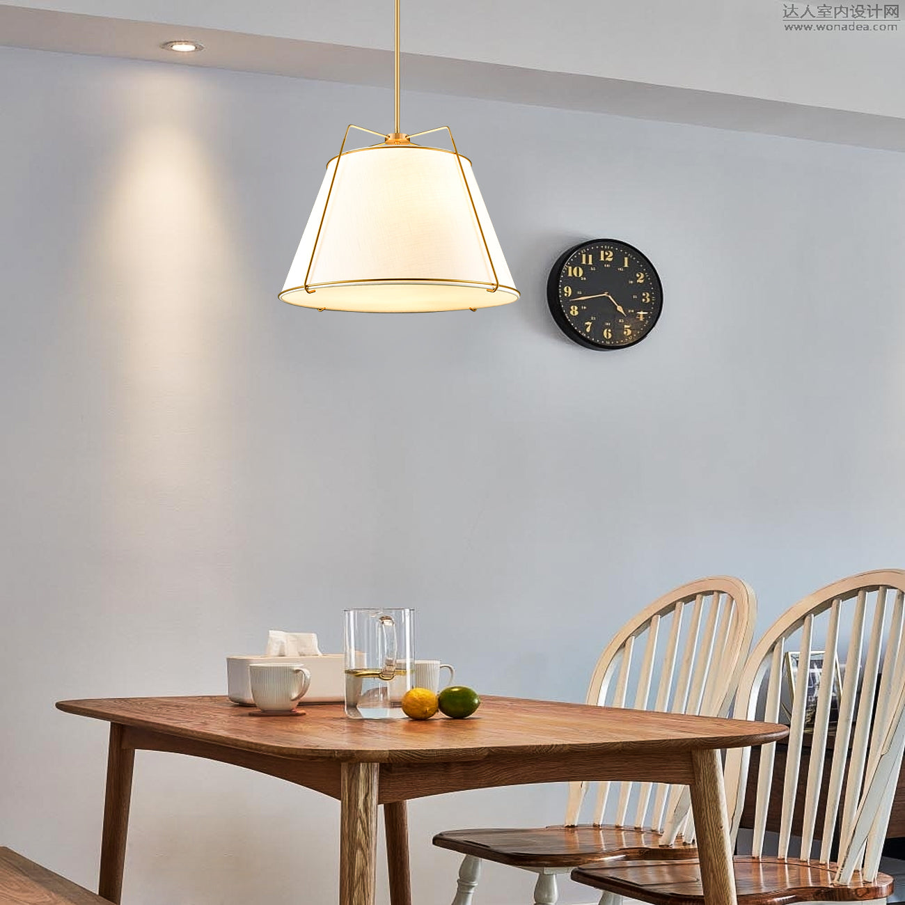 Lise 22" Chandelier | Antique Brass/White