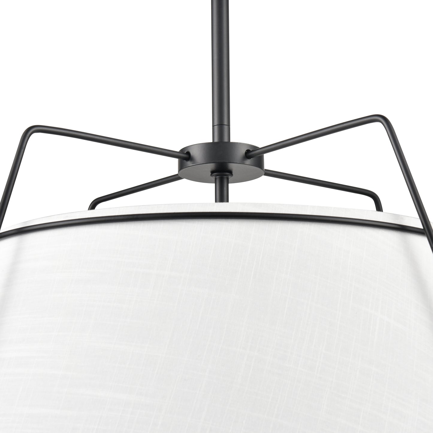 Lise 22" Chandelier | Black/White