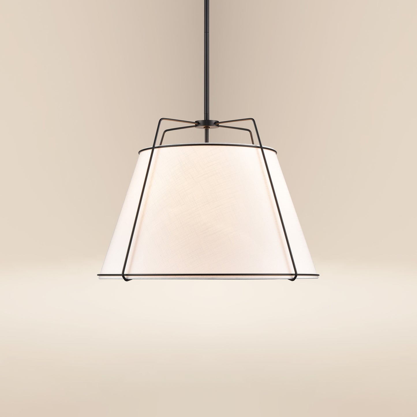 Lise 22" Chandelier | Black/White