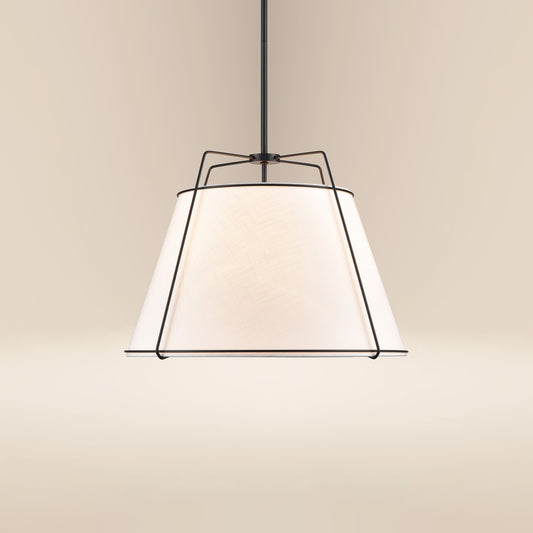 Lise 22" Chandelier | Black/White