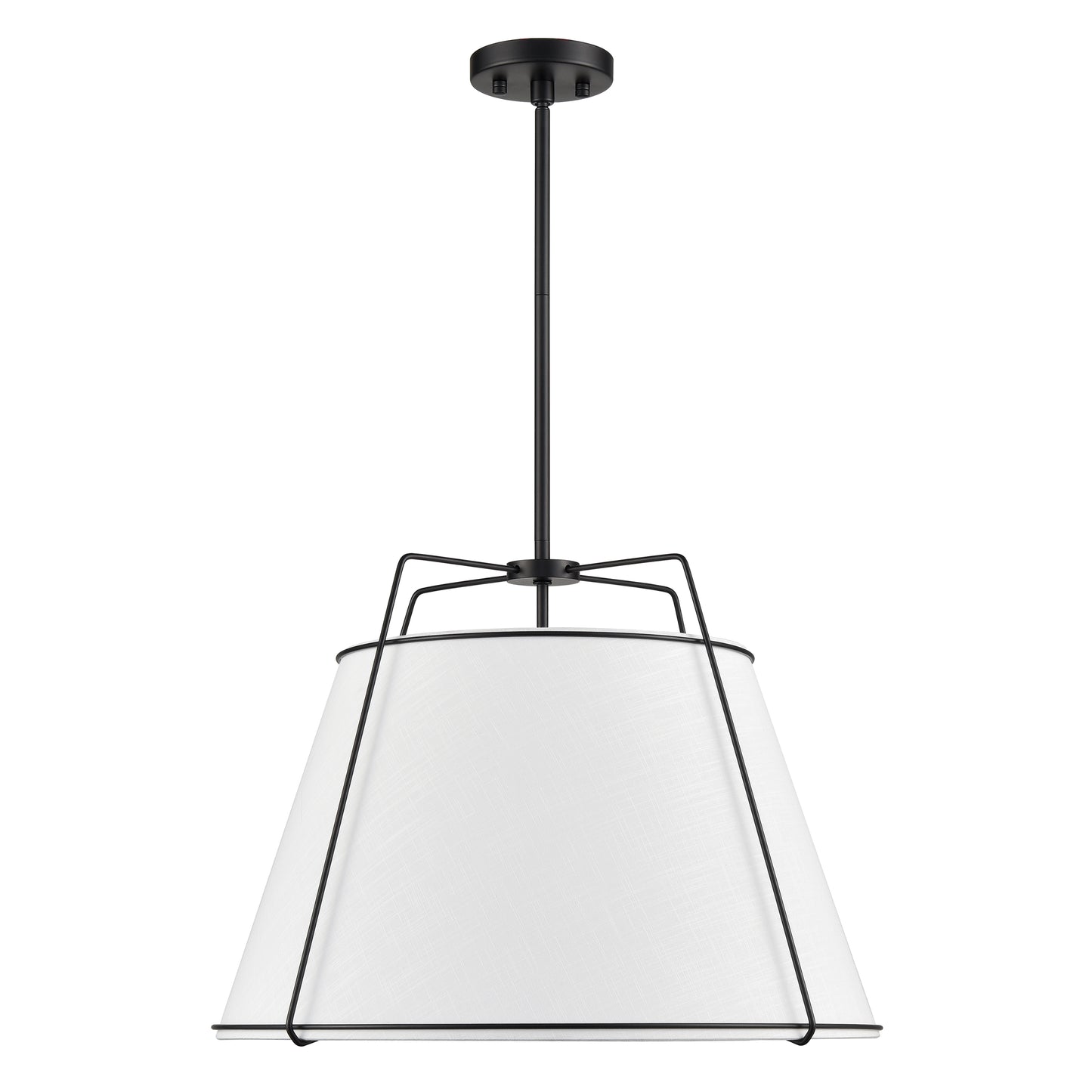 Lise 22" Chandelier | Black/White
