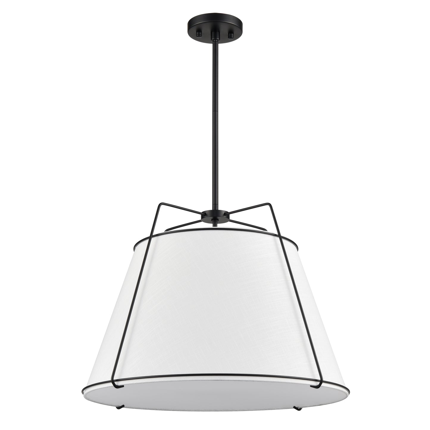 Lise 22" Chandelier | Black/White