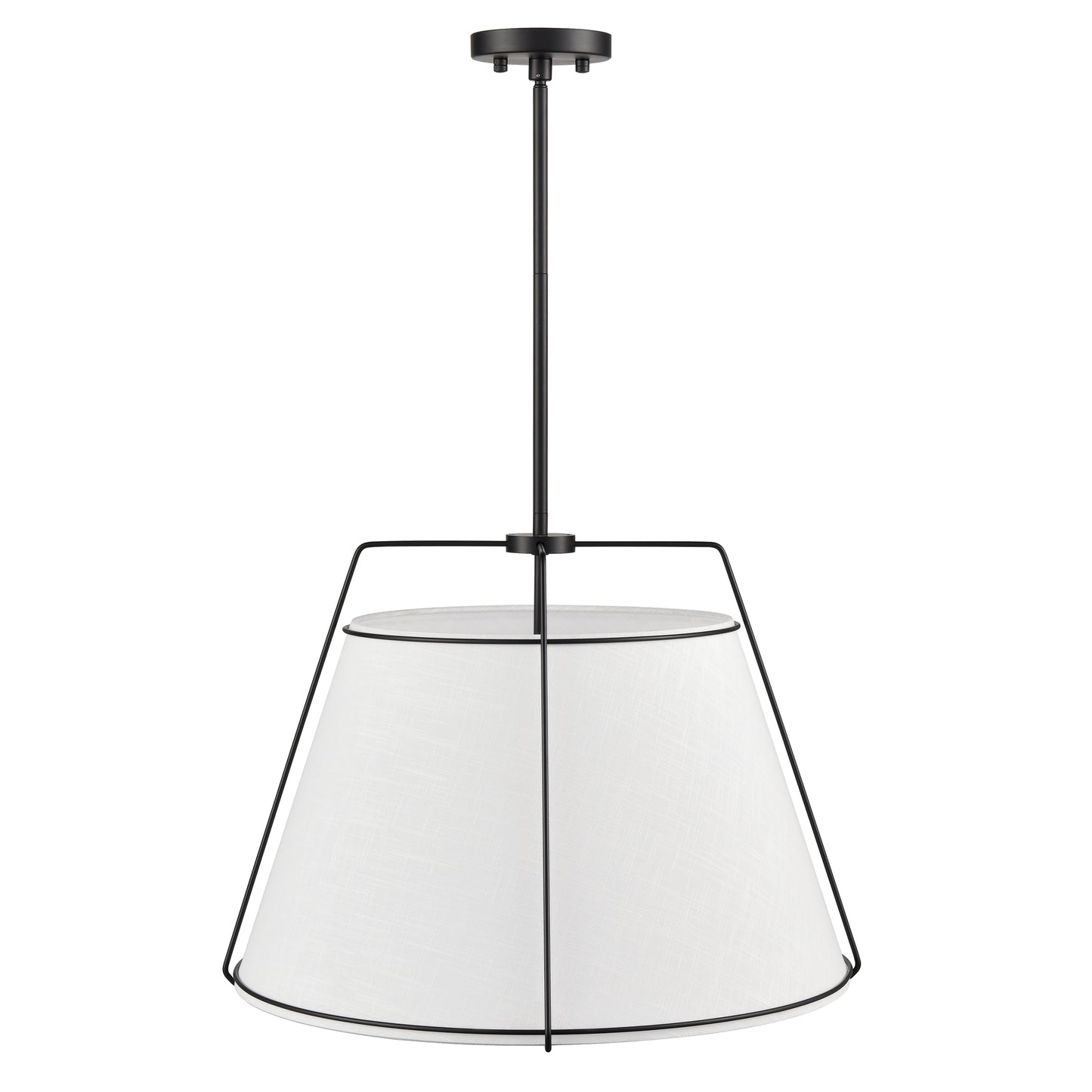 Lise 22" Chandelier | Black/White