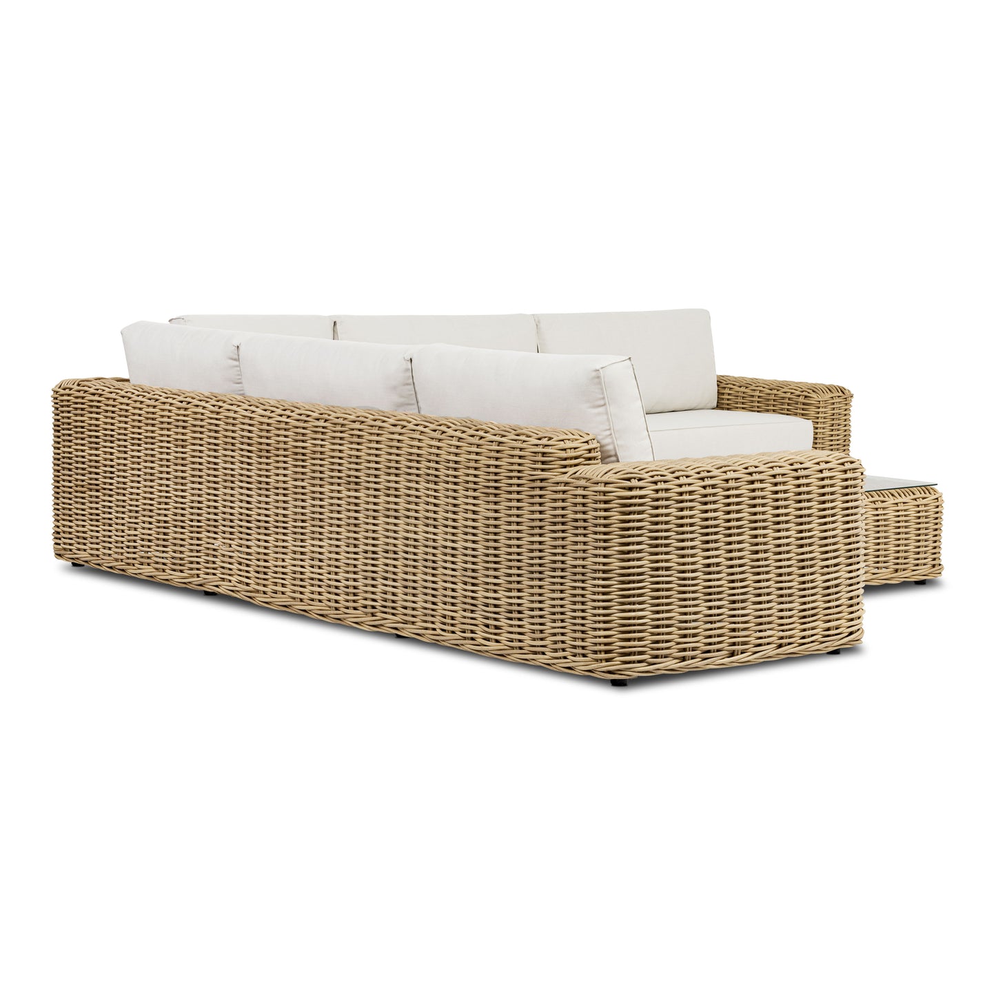 Puglia 115" Corner Sectional Set with Coffee Table | Sand