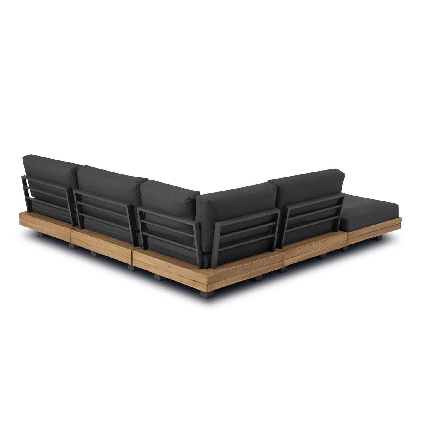 Celenza Modular Corner Sectional Set with Coffee Table | Dark Grey