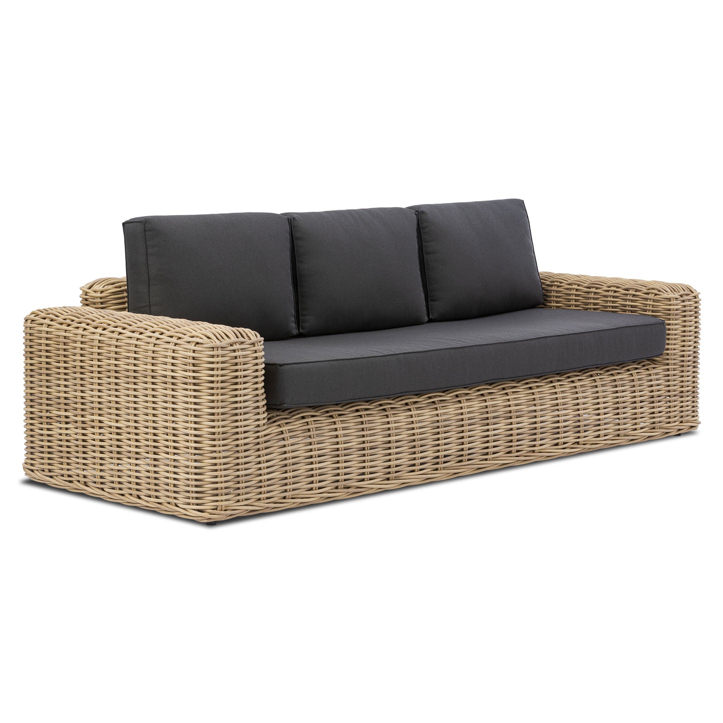 Puglia 3 Seat Sofa | Dark Grey