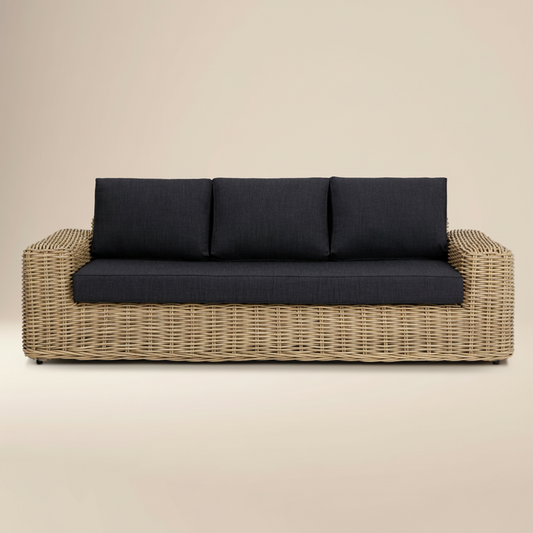 Puglia 3 Seat Sofa | Dark Grey