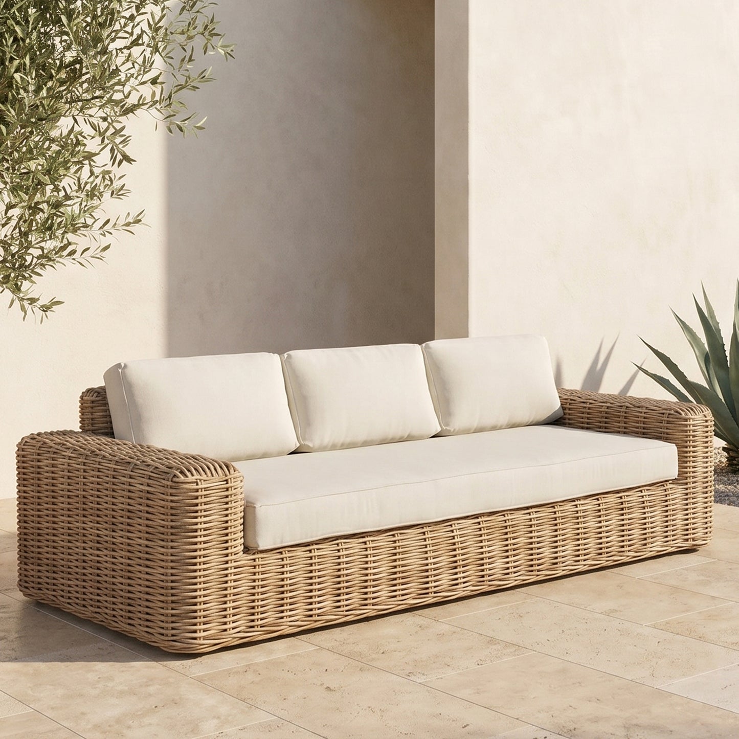 Puglia 3 Seat Sofa | Sand