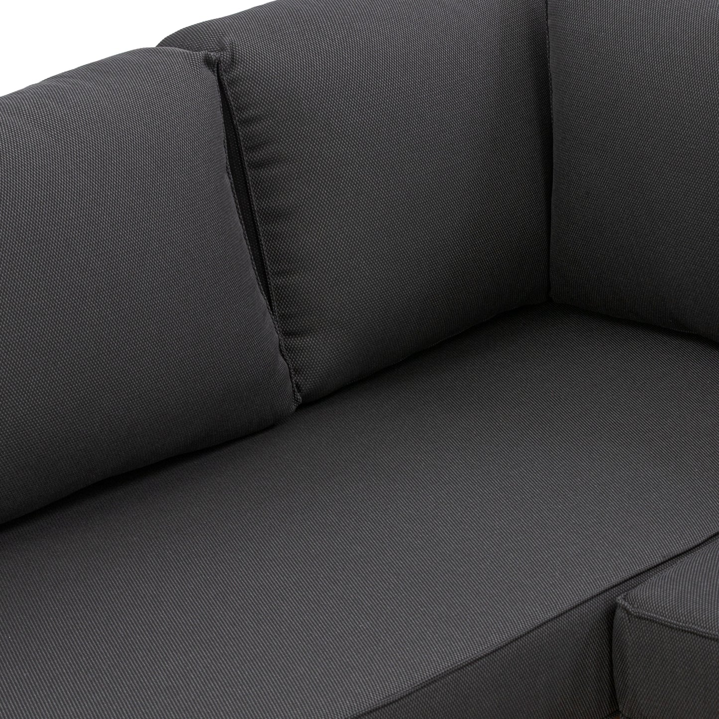 Puglia Corner Sectional Set with Coffee Table | Dark Grey