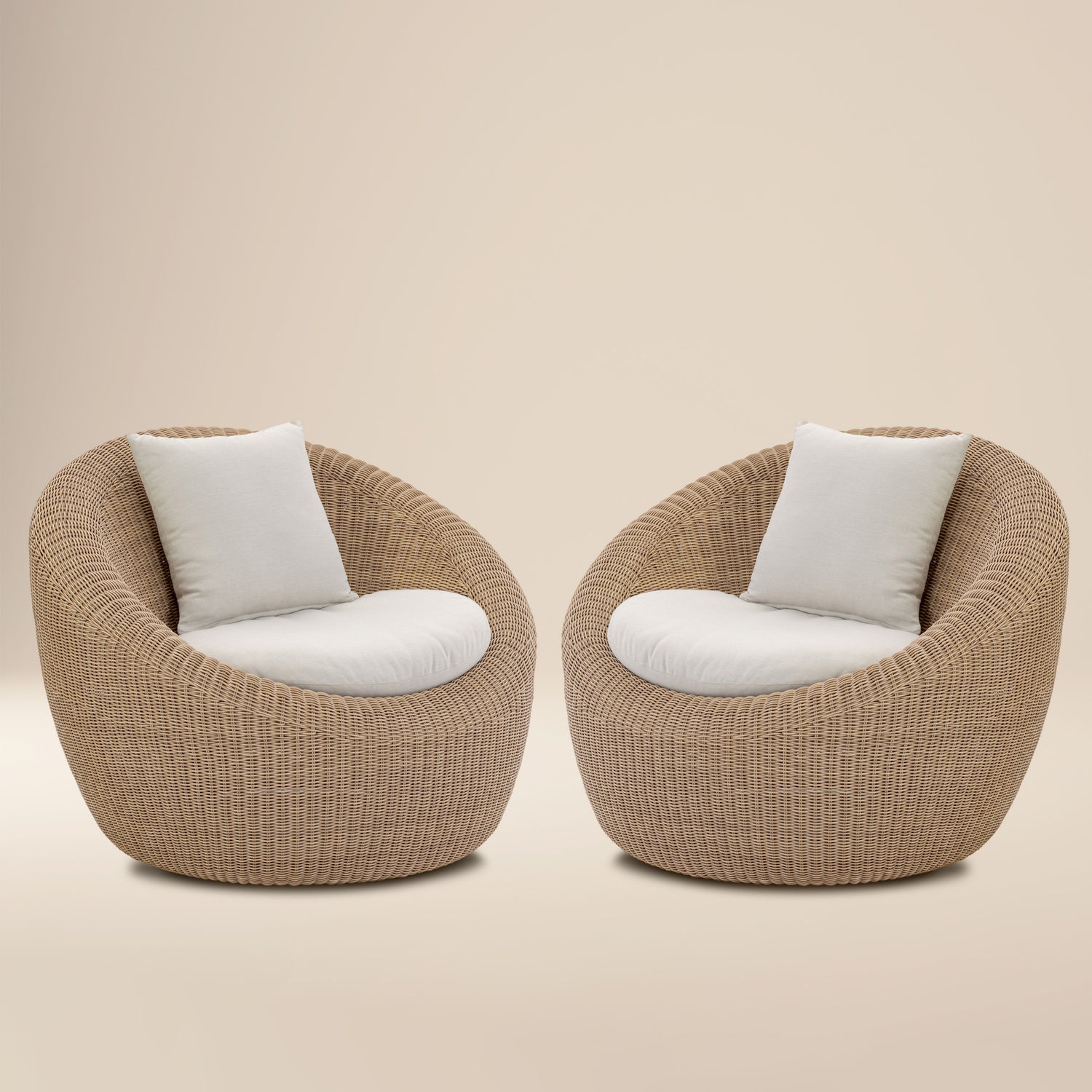 Nest Outdoor Lounge Chair | Sand | Set of 2 