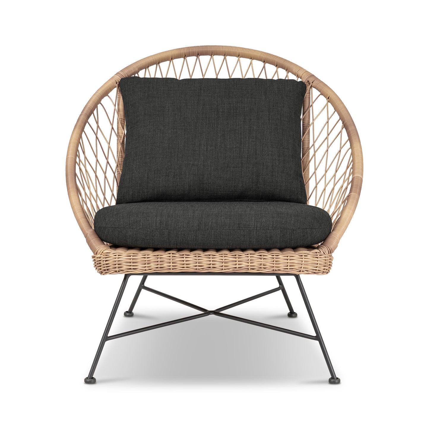 Ponza Indoor / Outdoor Lounge Chair | Medium Grey | Set of 2