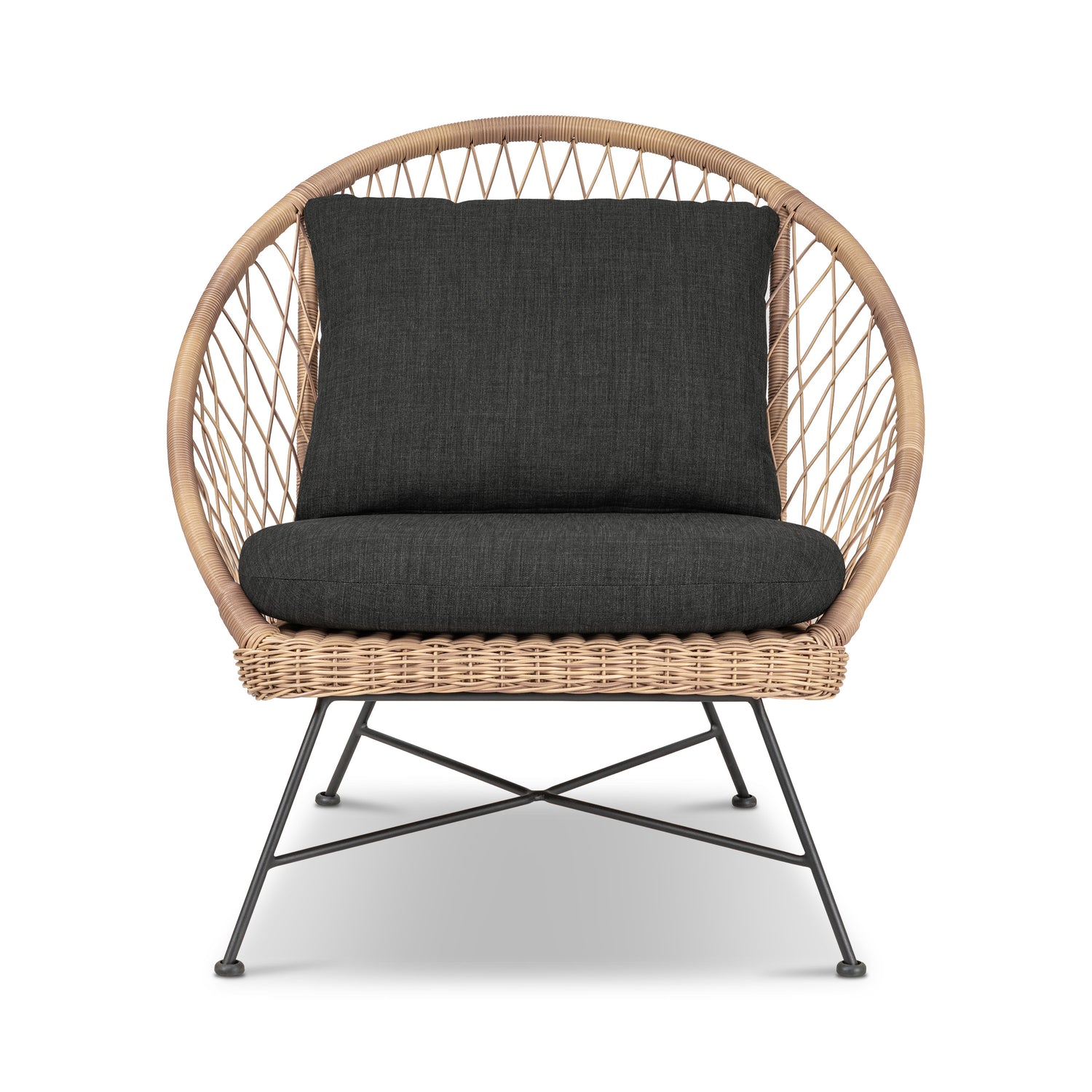 Ponza Indoor / Outdoor Lounge Chair | Medium Grey | Set of 2 
