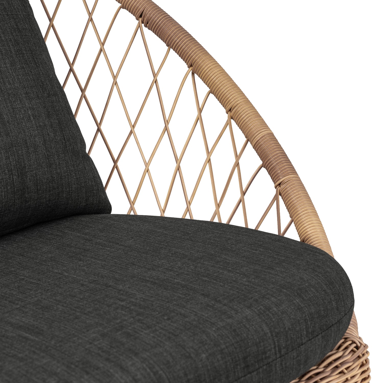 Ponza Indoor / Outdoor Lounge Chair | Medium Grey | Set of 2 