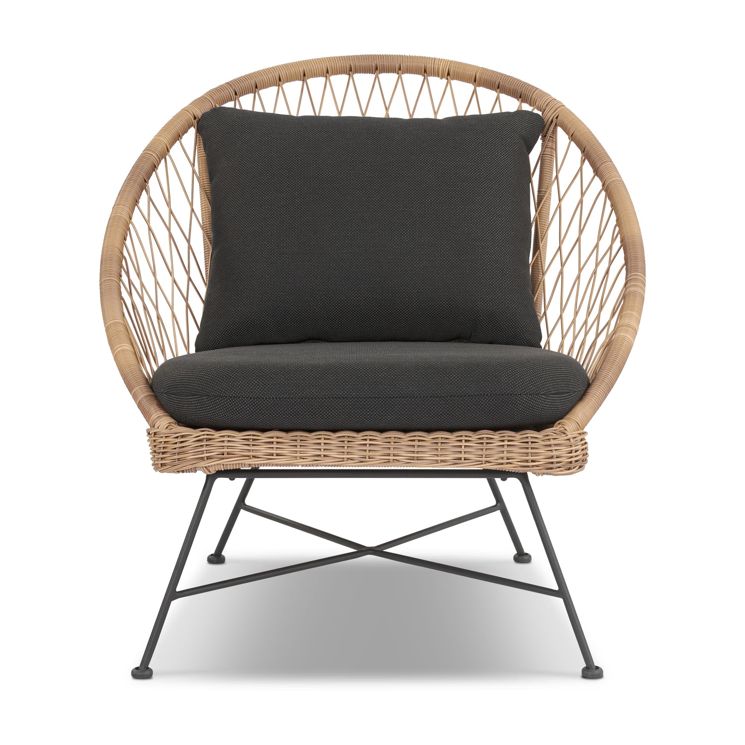 Ponza Indoor / Outdoor Lounge Chair | Medium Grey | Set of 2 