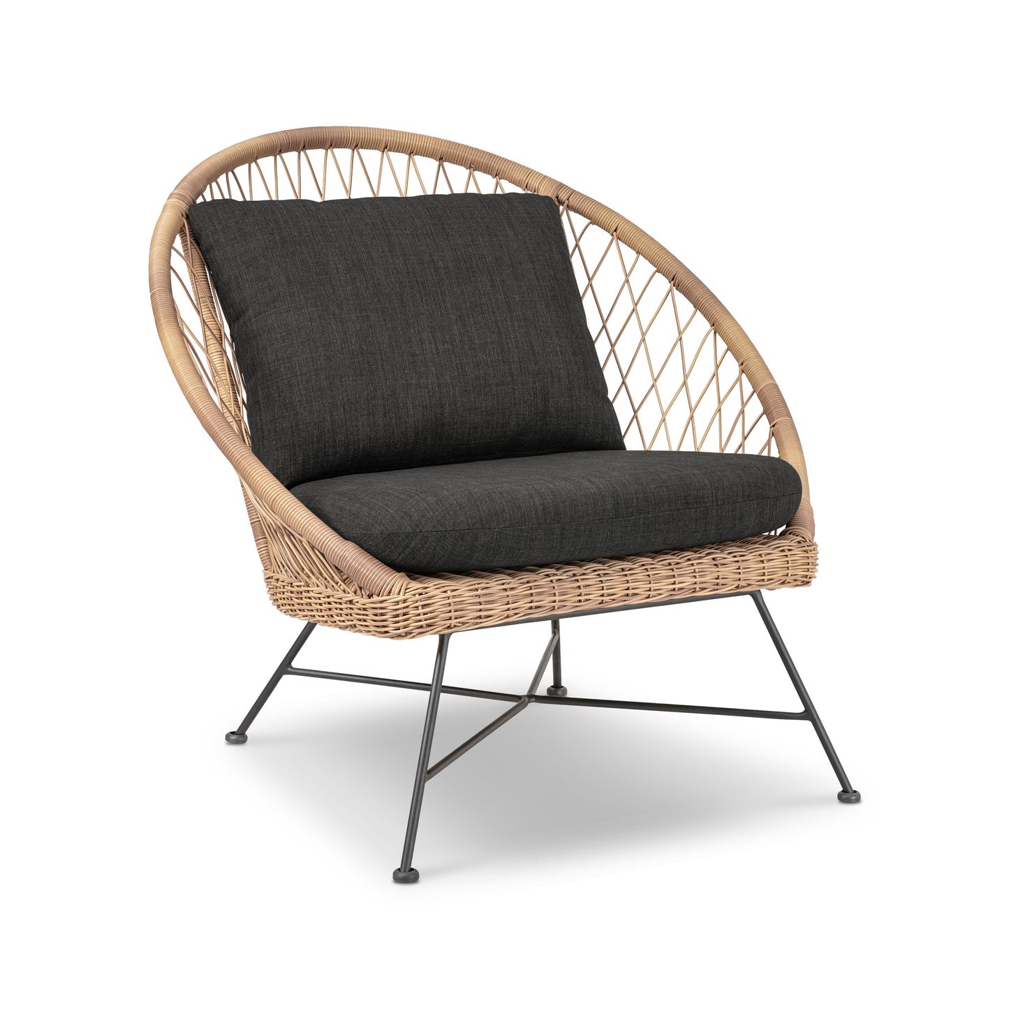 Ponza Indoor / Outdoor Lounge Chair | Medium Grey | Set of 2