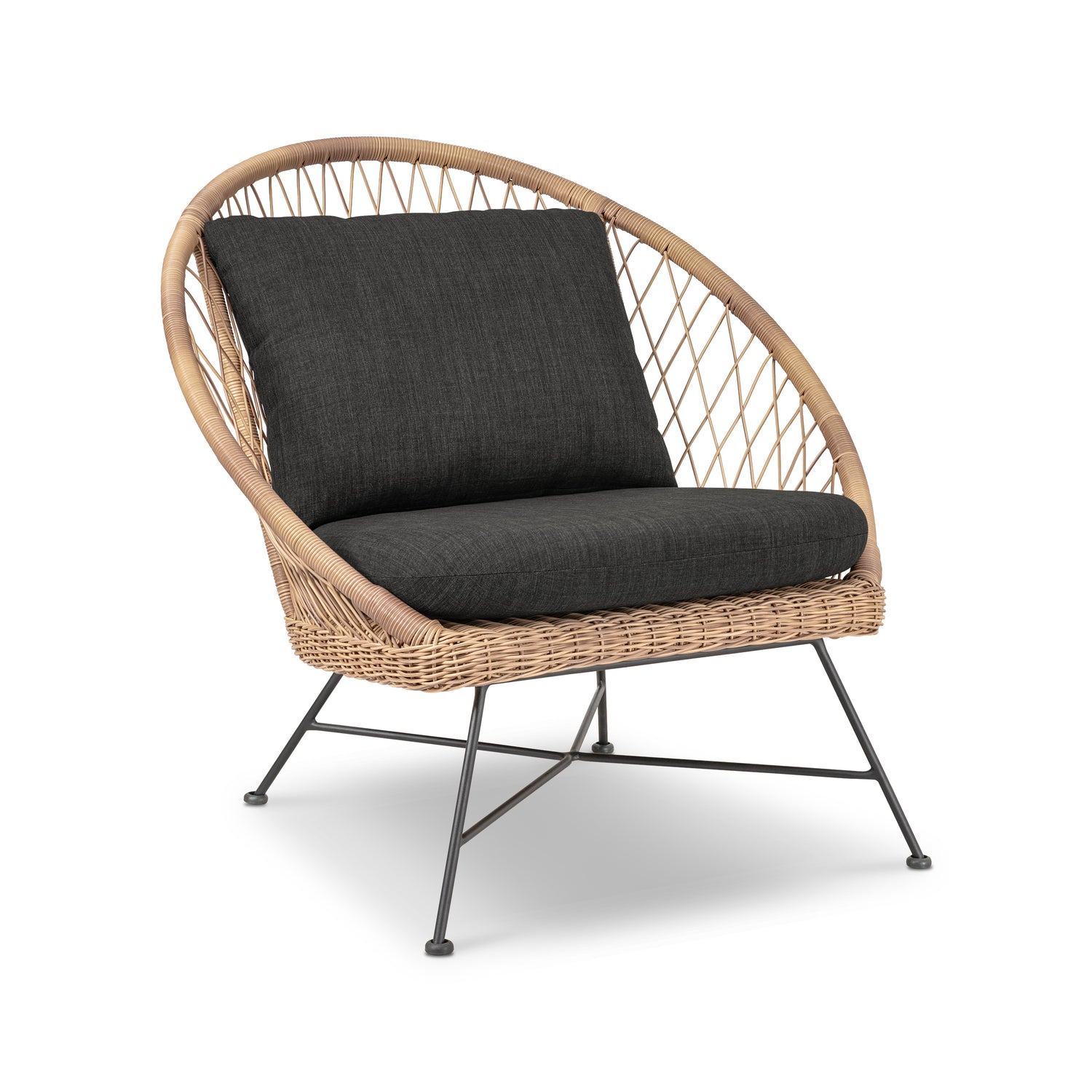Ponza Indoor / Outdoor Lounge Chair | Medium Grey | Set of 2 