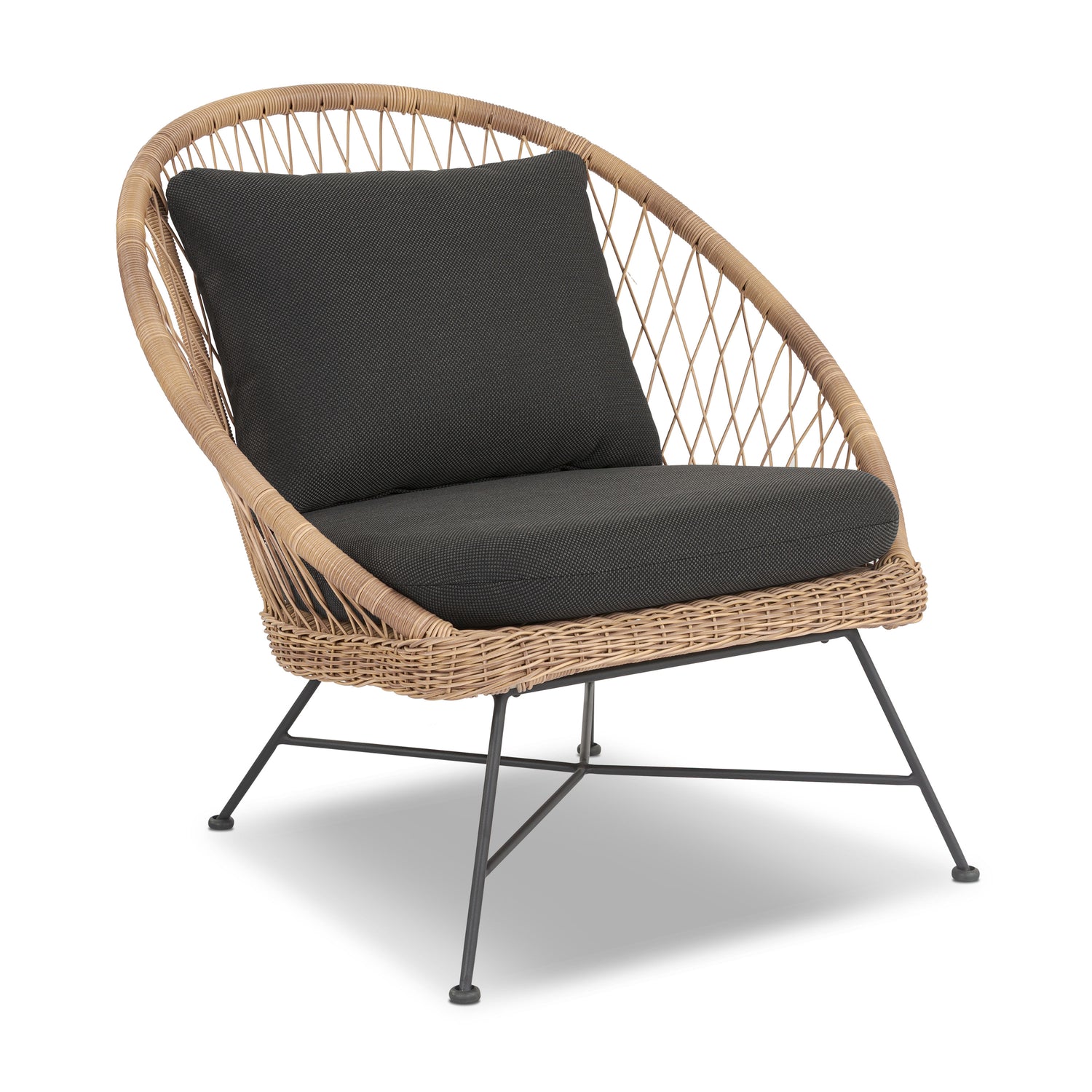 Ponza Indoor / Outdoor Lounge Chair | Medium Grey | Set of 2 