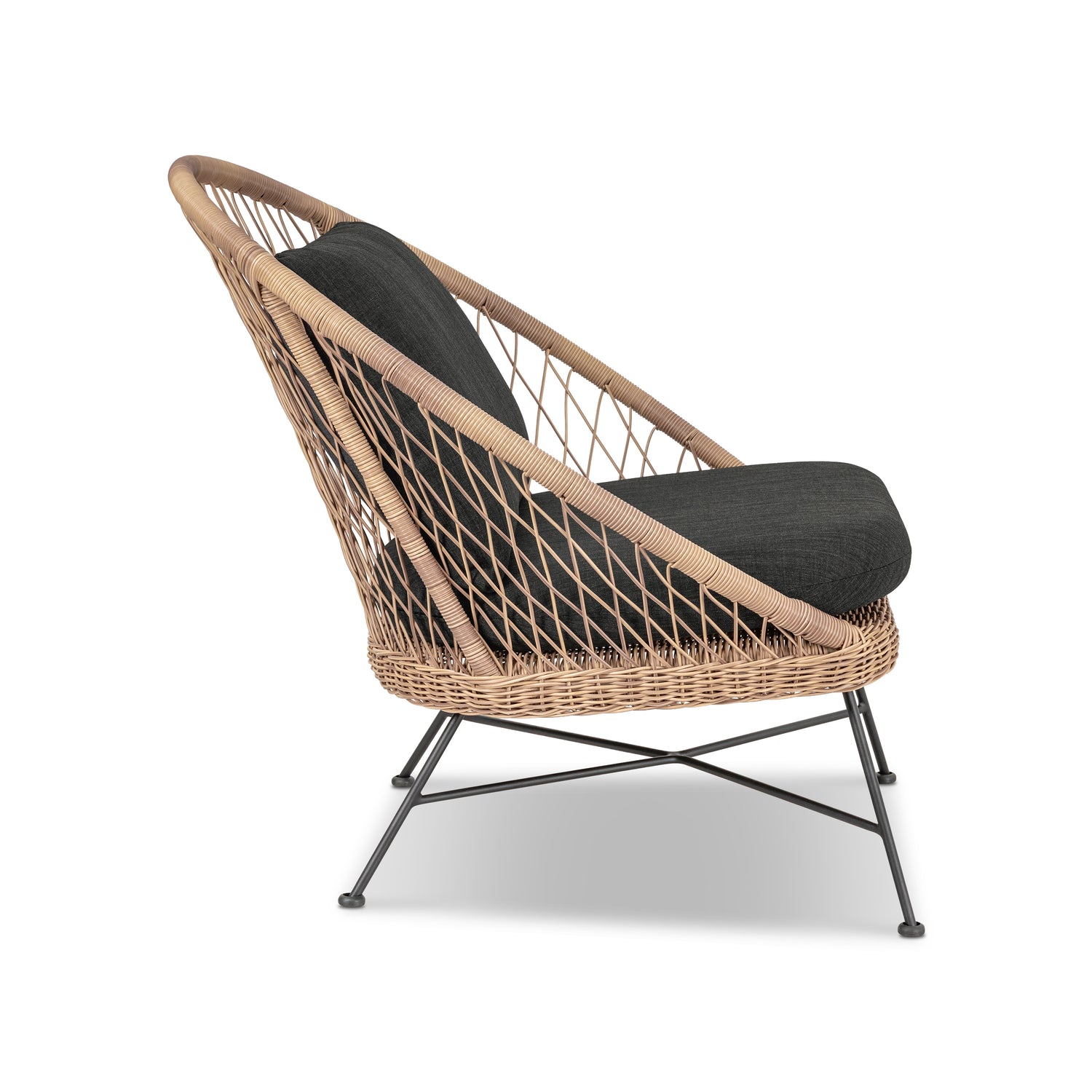 Ponza Indoor / Outdoor Lounge Chair | Medium Grey | Set of 2 