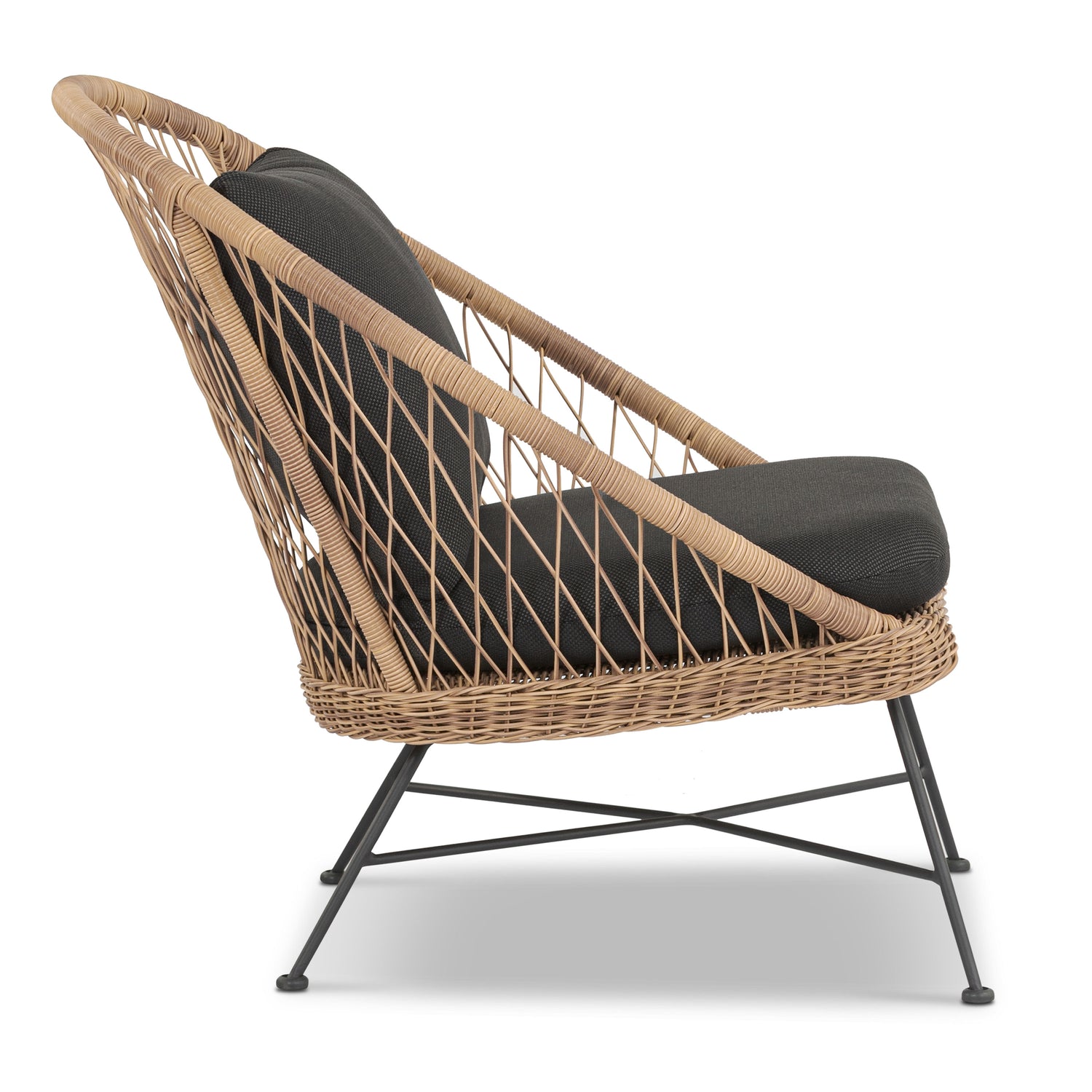 Ponza Indoor / Outdoor Lounge Chair | Medium Grey | Set of 2 