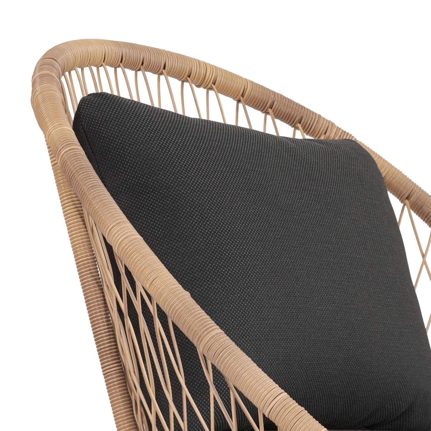 Ponza Indoor / Outdoor Lounge Chair | Medium Grey | Set of 2