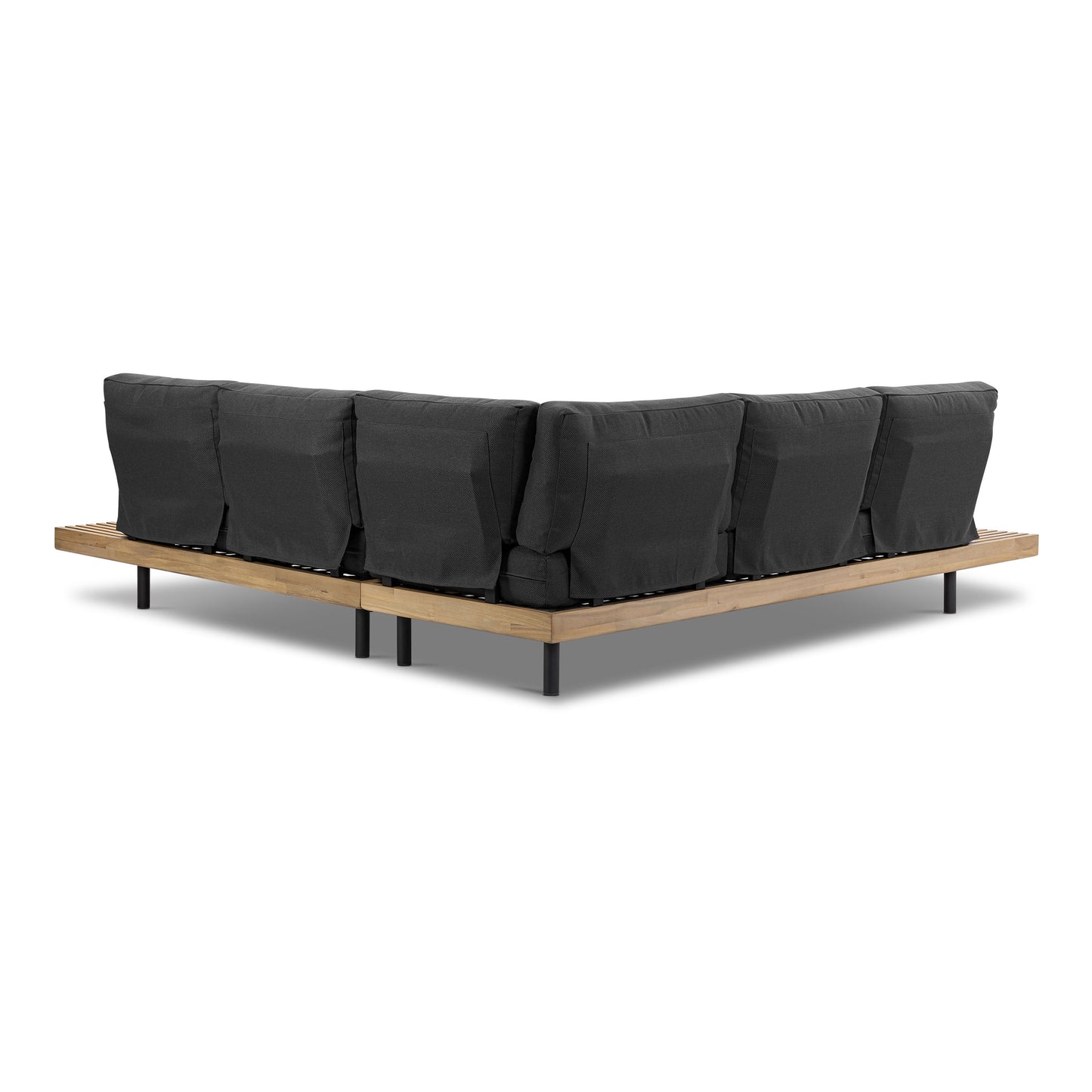 Lobos 97" L-Shaped Outdoor Sectional | Heathered Grey