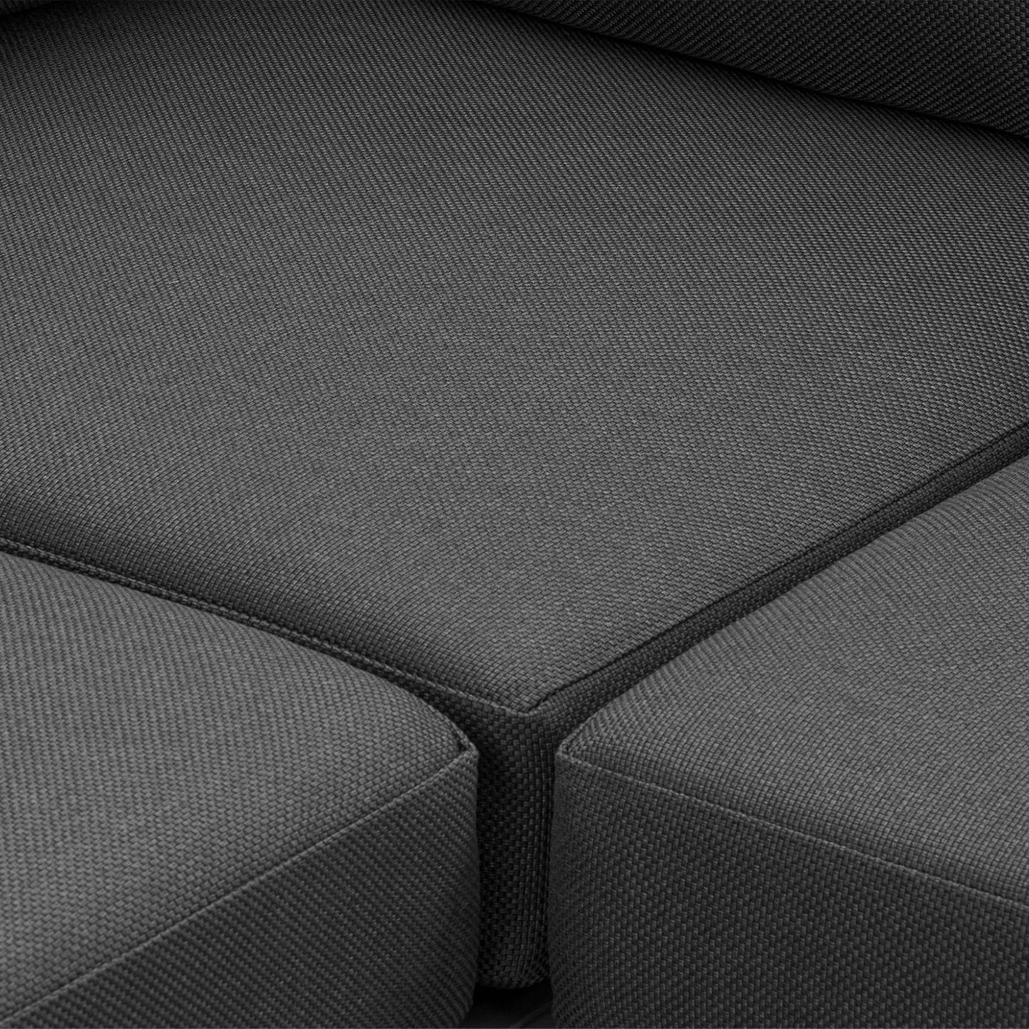 Lobos 97" L-Shaped Outdoor Sectional | Heathered Grey