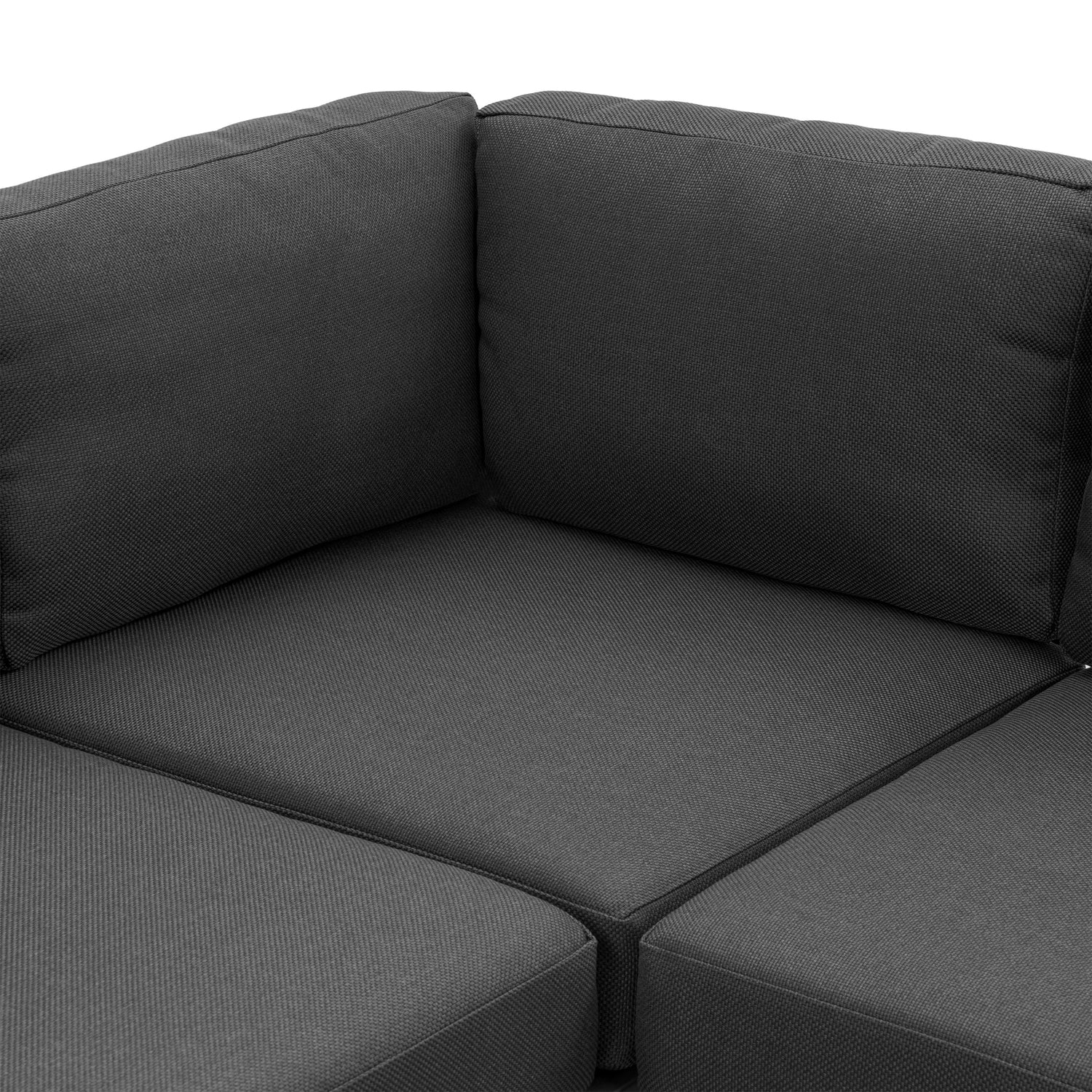 Lobos Outdoor Corner Sectional with Coffee Table | Medium Grey 