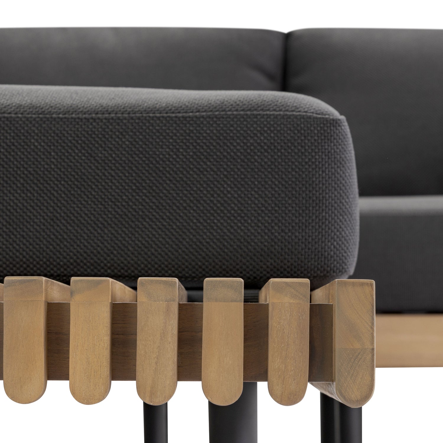 Lobos Outdoor Corner Sectional with Coffee Table | Medium Grey 