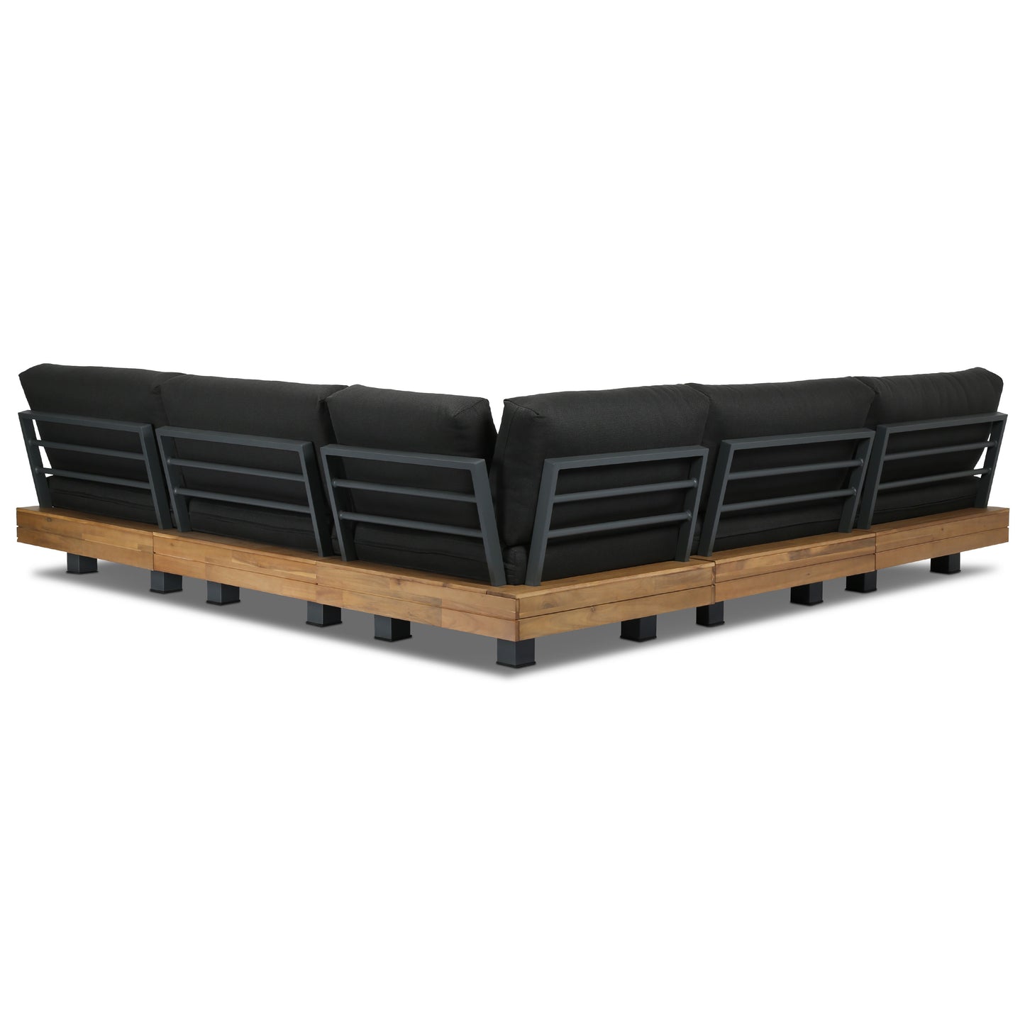 Celenza Modular Full-Corner Sectional Set with Coffee Table | Dark Grey