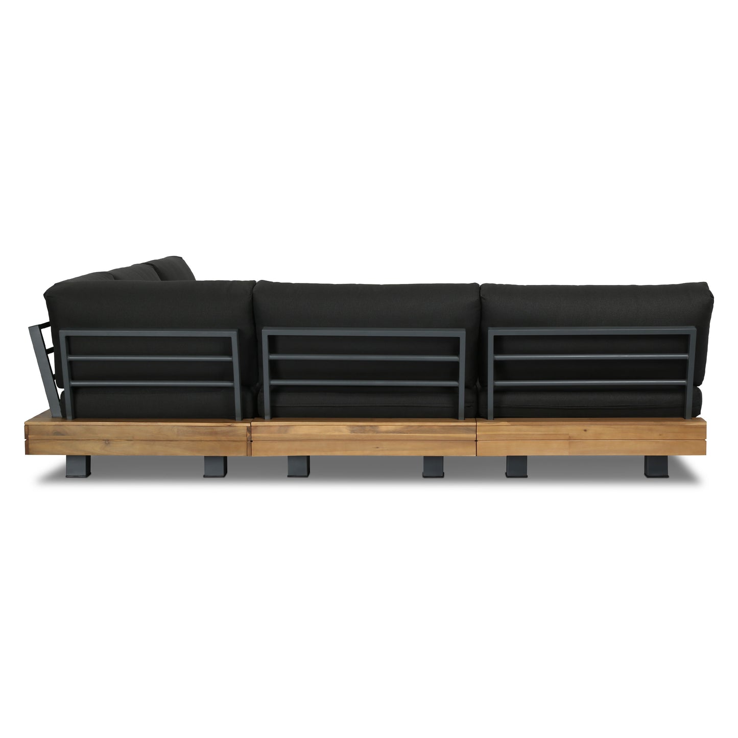 Celenza Modular Full-Corner Sectional Set with Coffee Table | Dark Grey