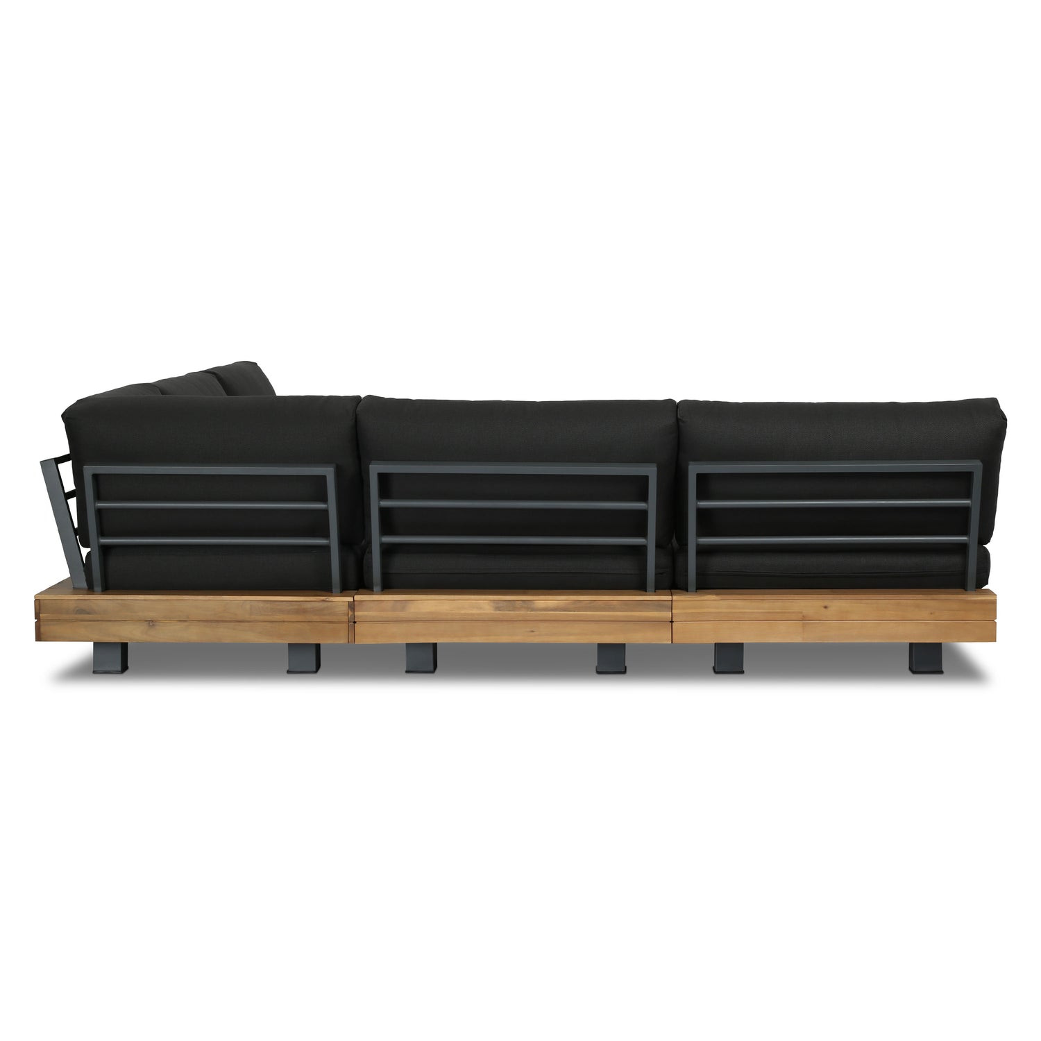 Celenza Modular Full-Corner Sectional Set with Coffee Table | Dark Grey 