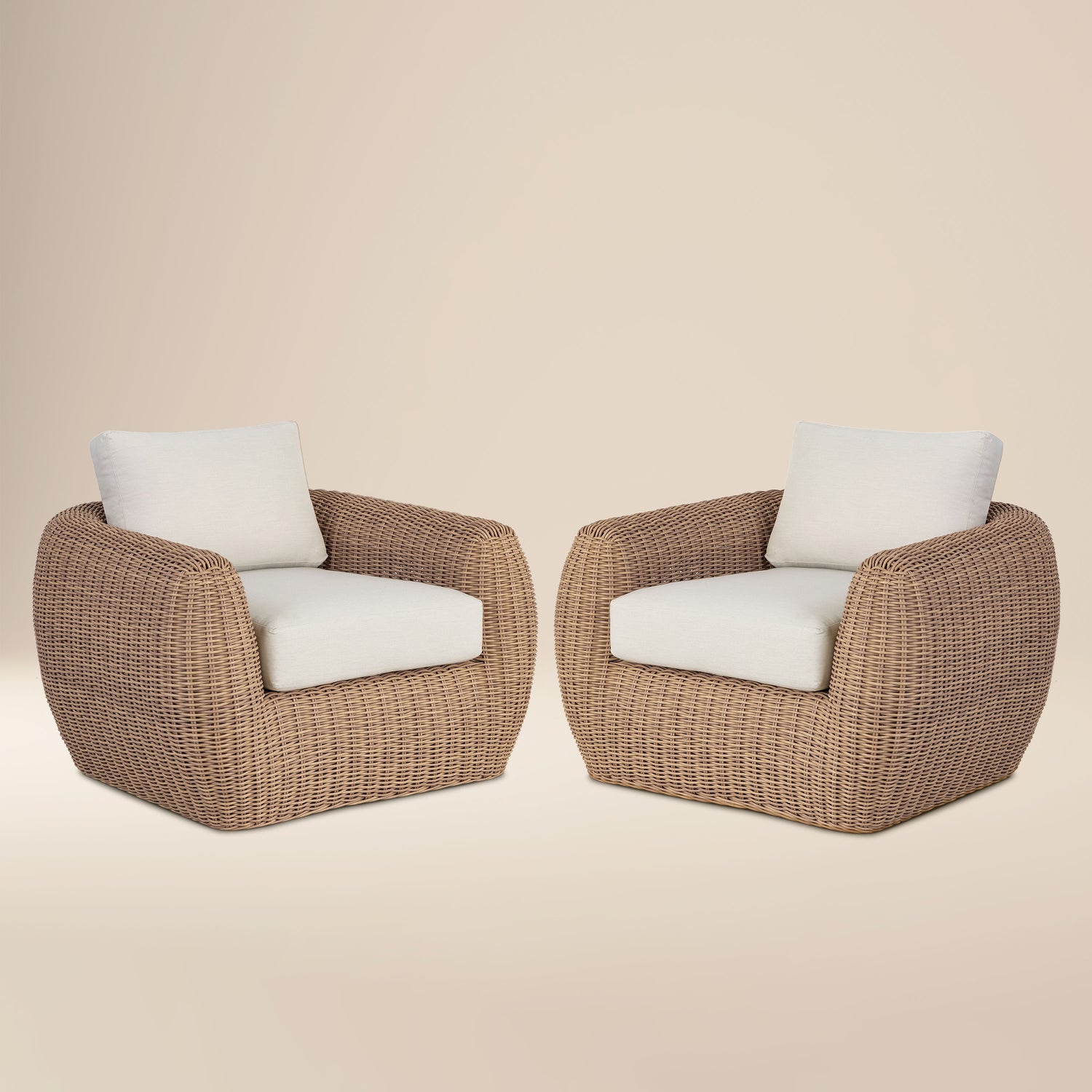 Corto Outdoor Lounge Chair | Sand | Set of 2 