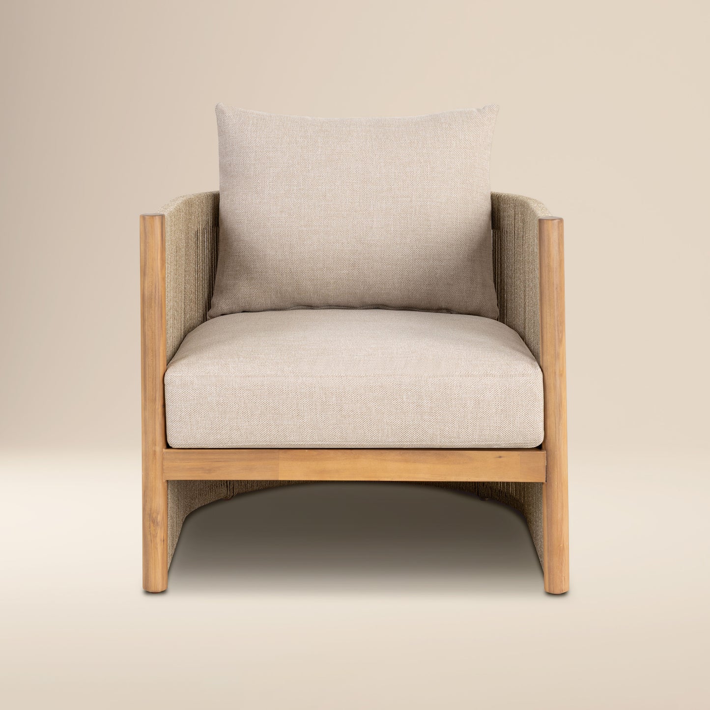 Gomera Outdoor Lounge Chair | Natural Beige