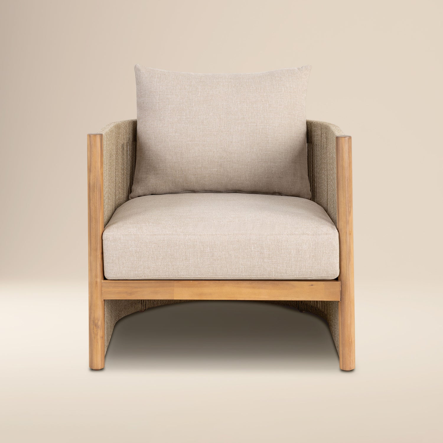 Gomera Outdoor Lounge Chair | Natural Beige 
