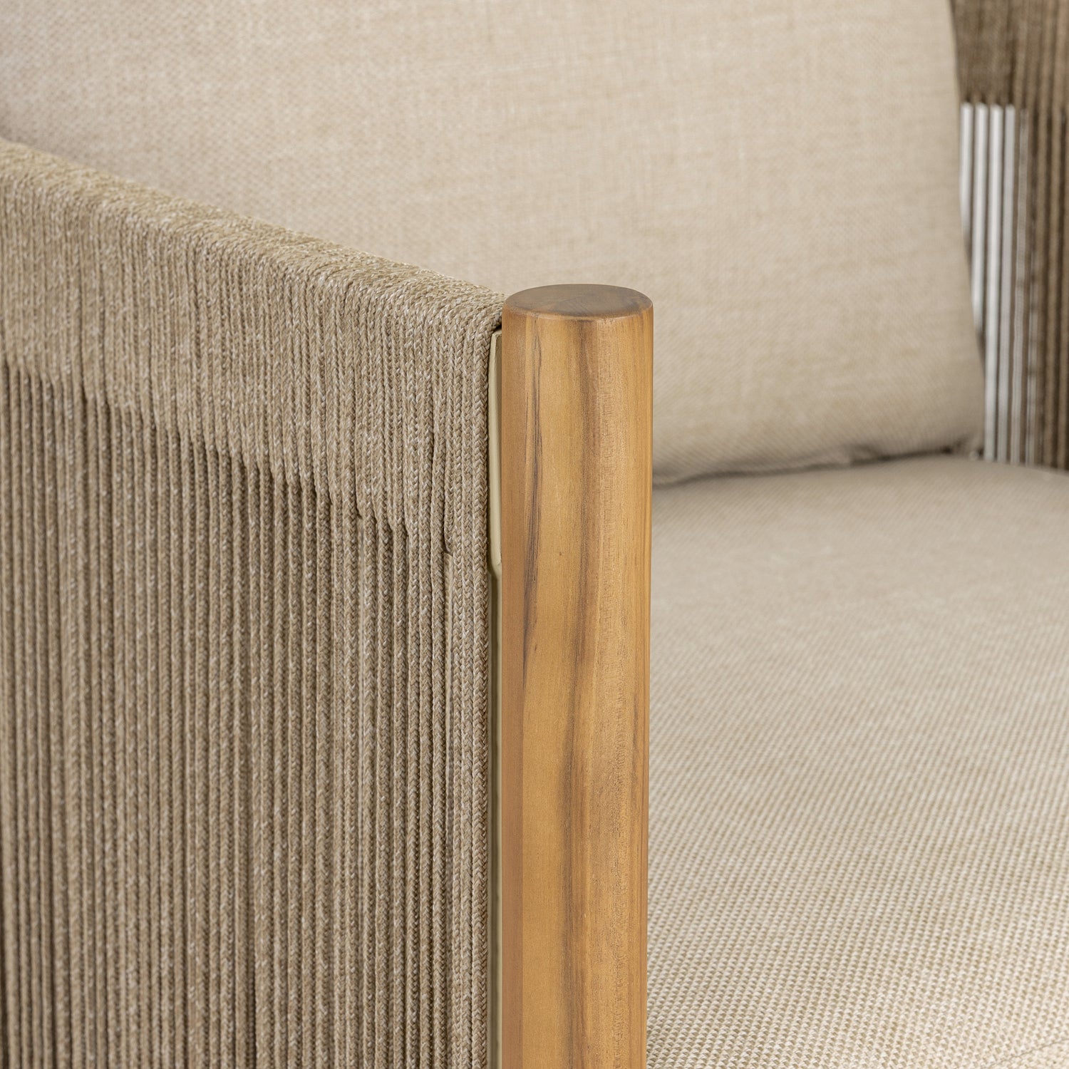 Gomera Outdoor Lounge Chair | Natural Beige 