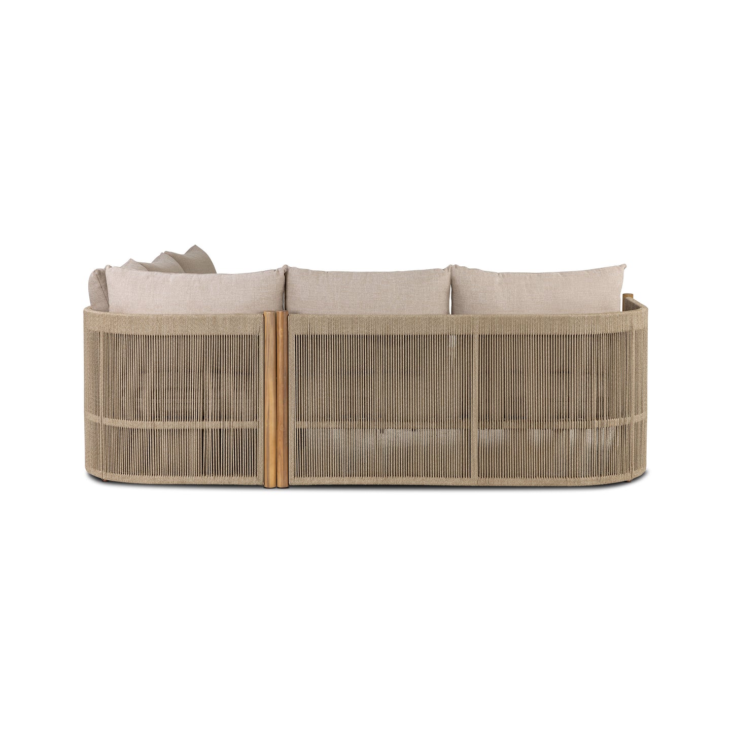 Gomera Outdoor Corner Set with Coffee Table | Natural Beige