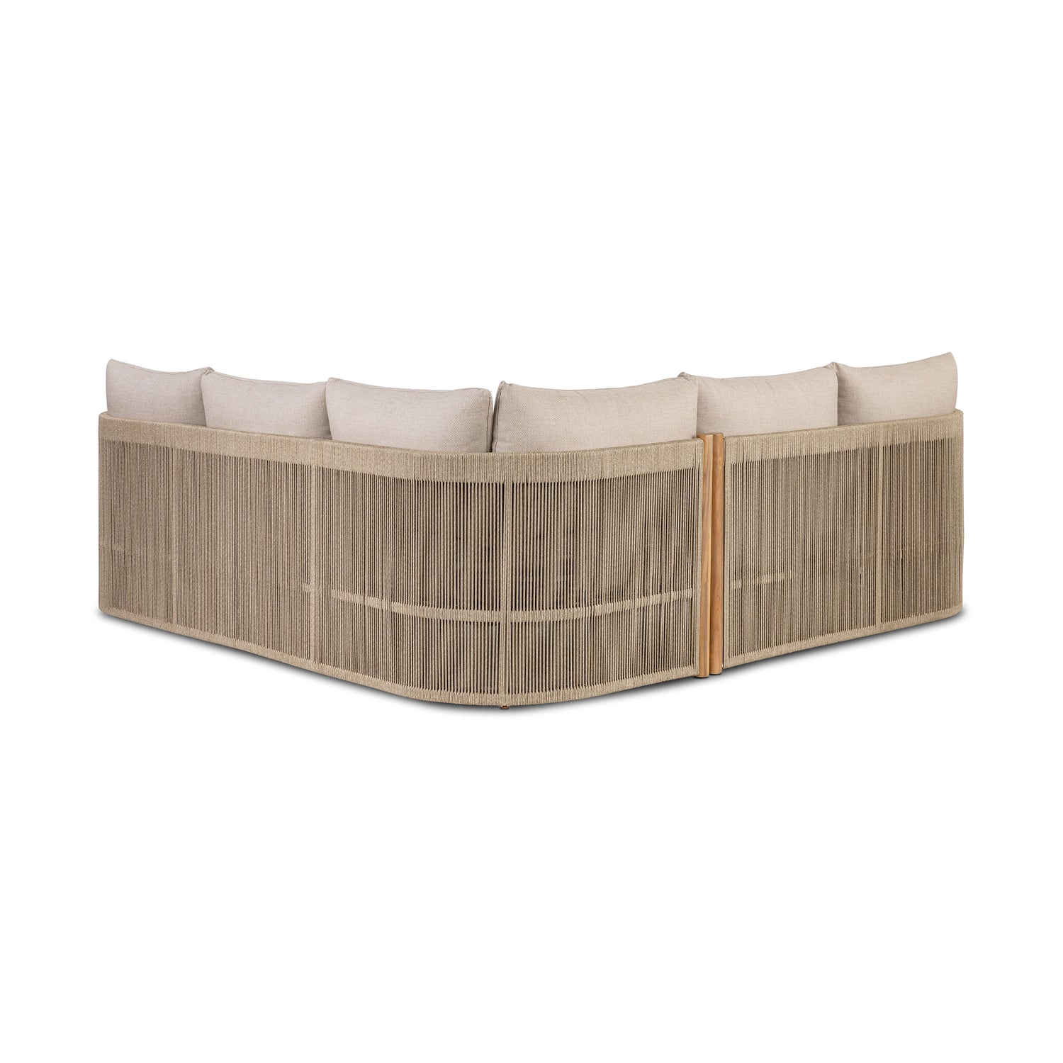 Gomera Outdoor Corner Set with Coffee Table | Natural Beige 